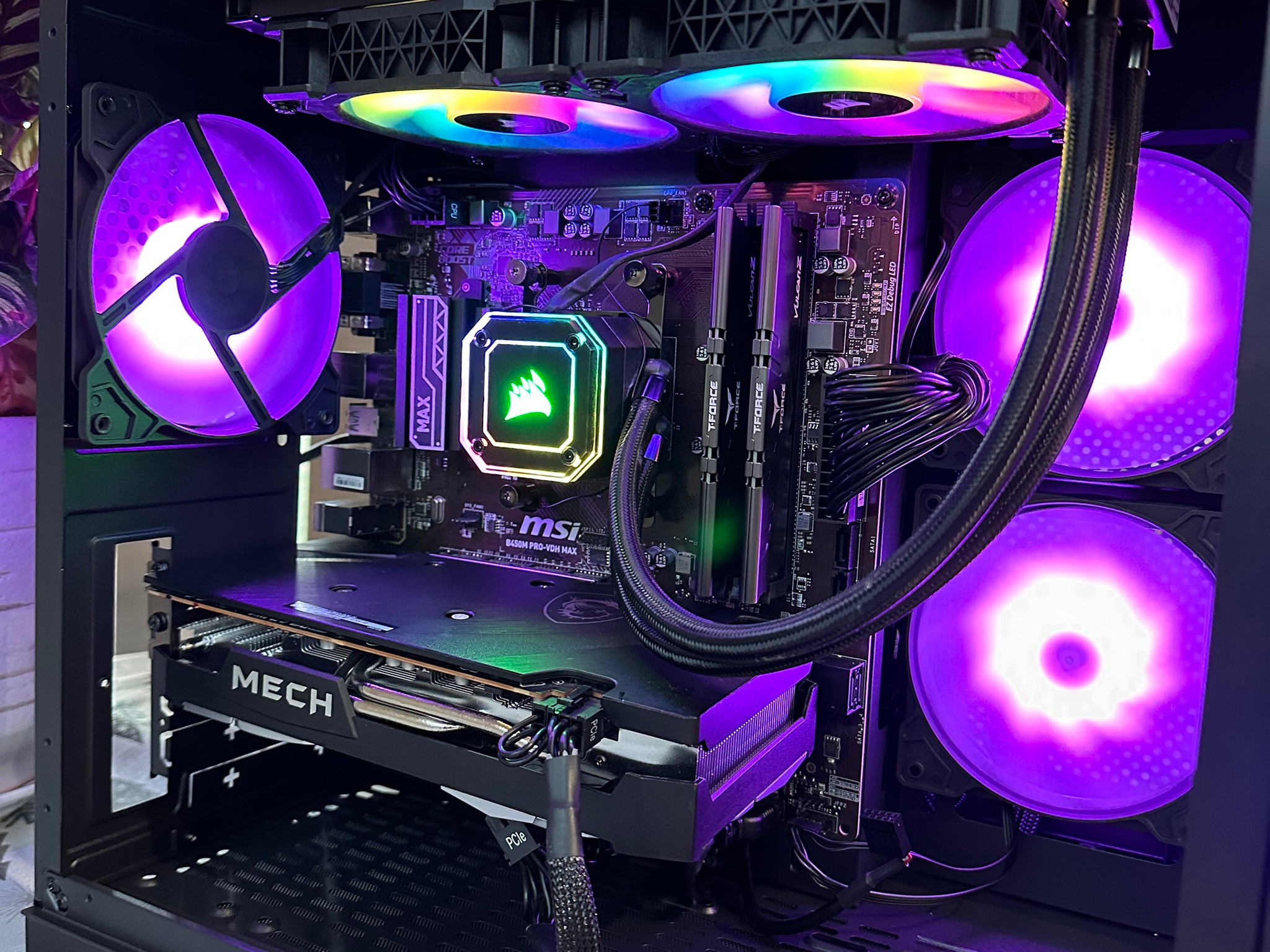 🔥🔥New prebuilt gaming pc Ryzen 9 3900x / 980 pro 1 TB SSD / 16 GB DDR4 /  Radeon RX 6600 XT MECH 🔥🔥