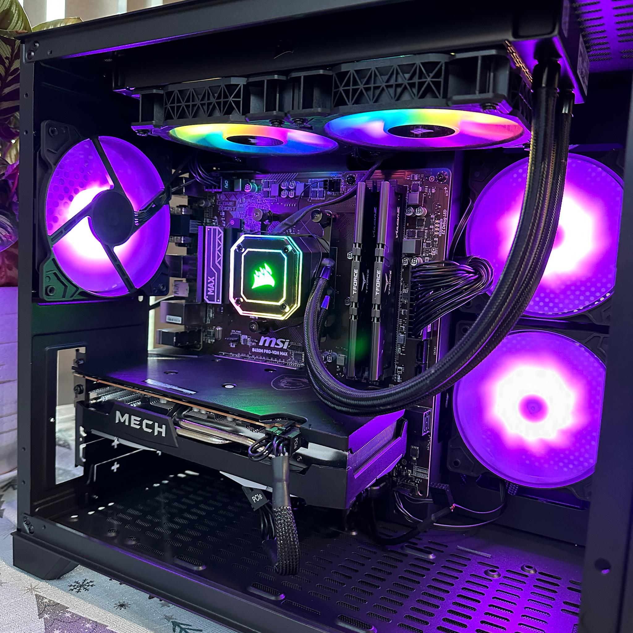 🔥🔥New prebuilt gaming pc Ryzen 9 3900x / 980 pro 1 TB SSD / 16 GB DDR4 /  Radeon RX 6600 XT MECH 🔥🔥