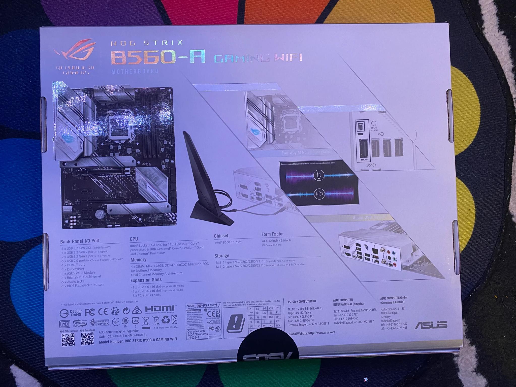 ASUS rog atrix B560-A Gaming Wifi
