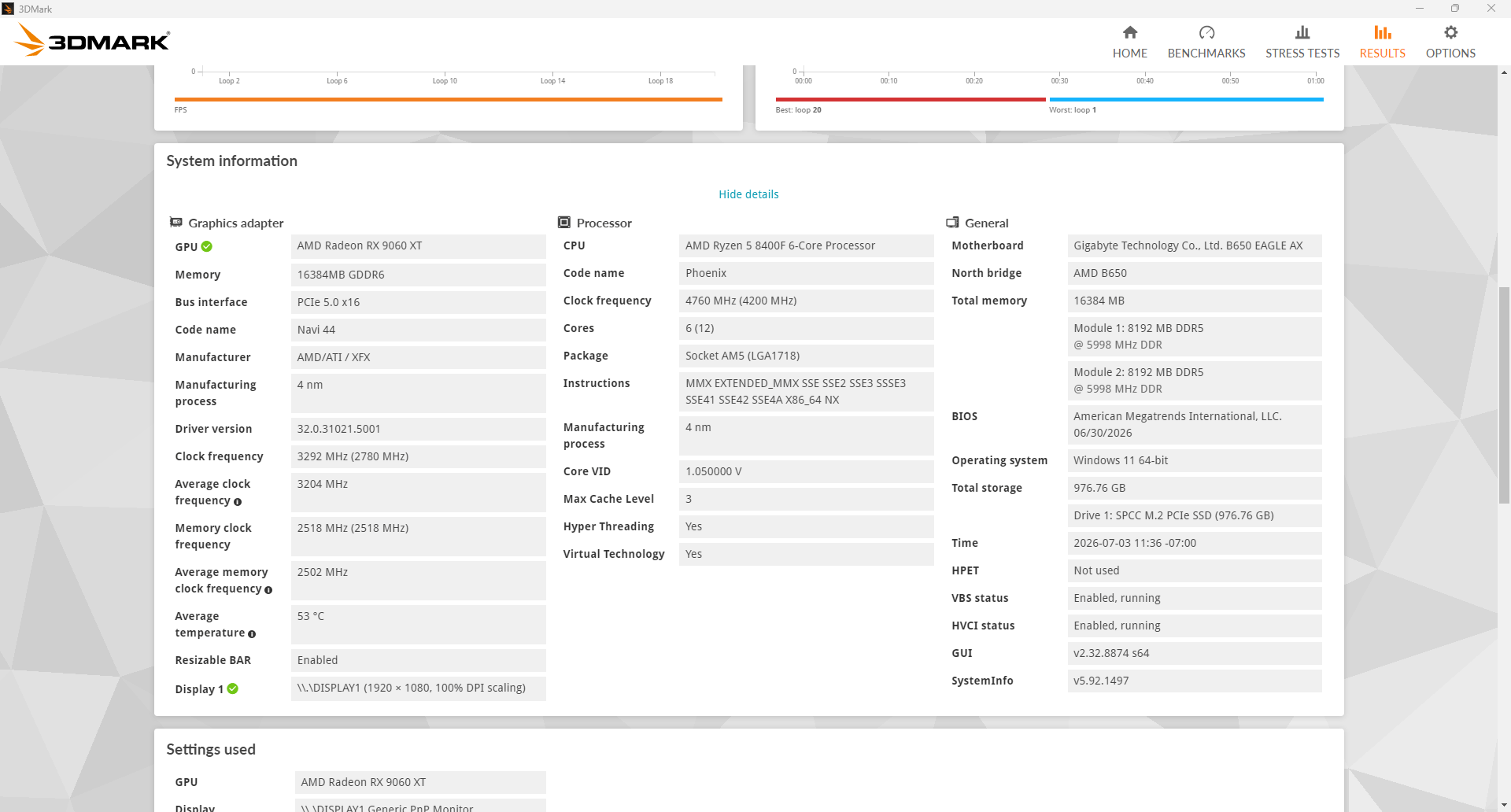 AM5 | Ryzen 5 8400F | RX 9060XT 16GB | 16GB 6000MT/s RAM | 1TB Storage