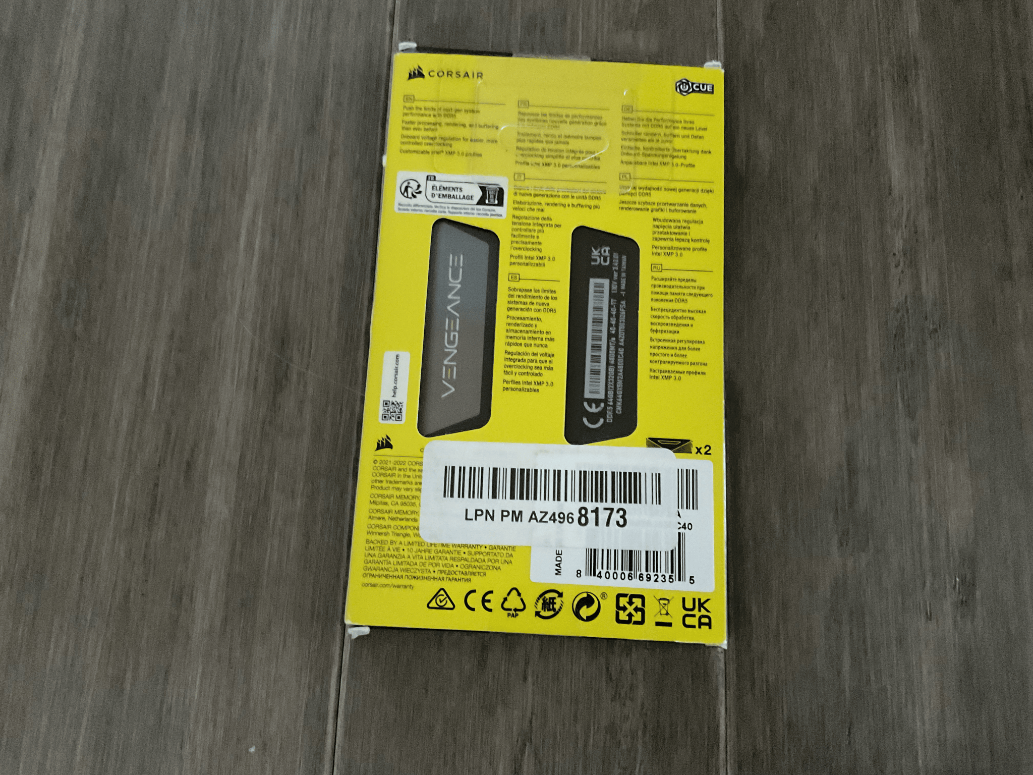 Corsair Vengeance 64GB DDR5-4800 (2x32GB)