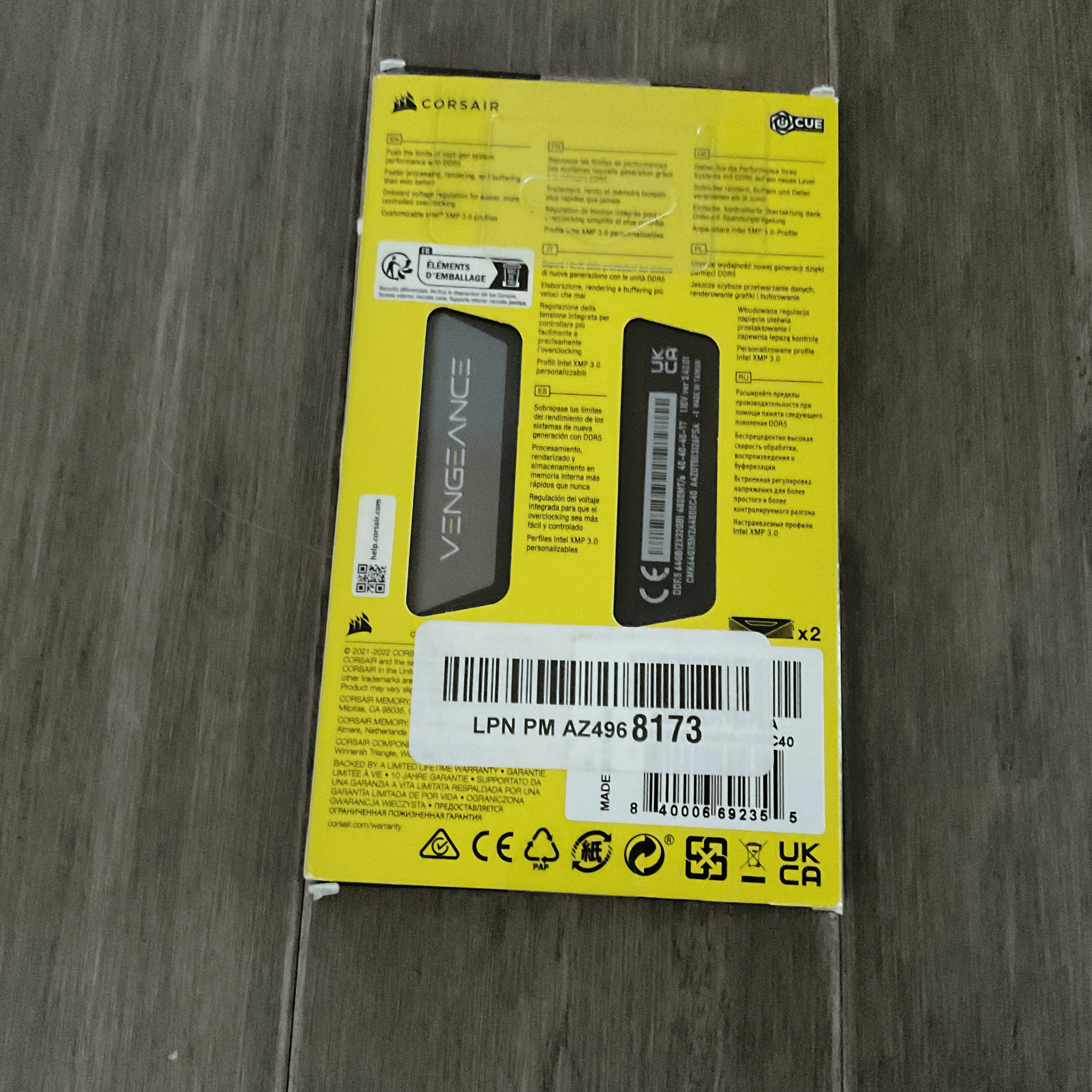 Corsair Vengeance 64GB DDR5-4800 (2x32GB)