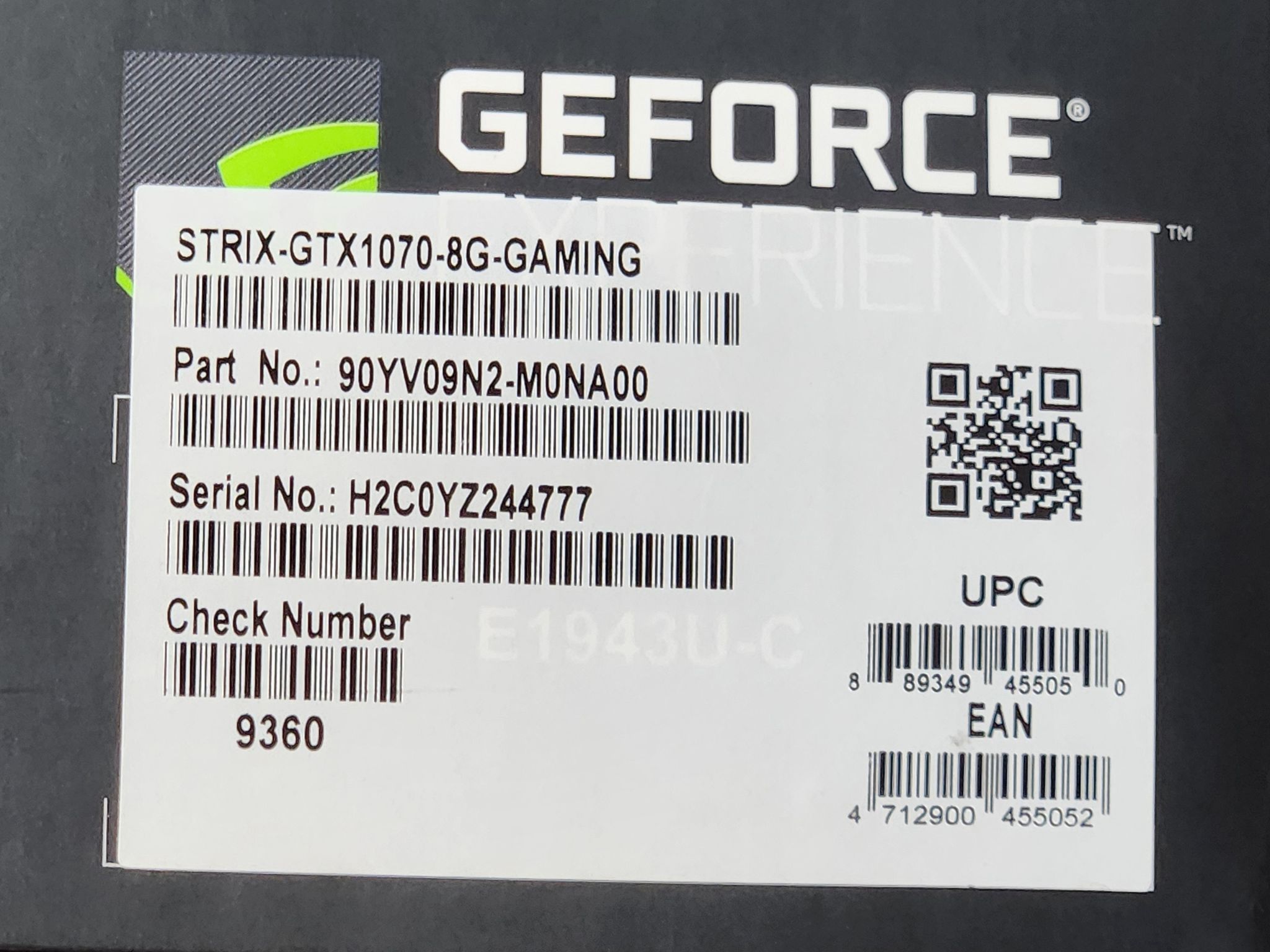 Brand New ASUS ROG Strix GTX 1070 Gaming