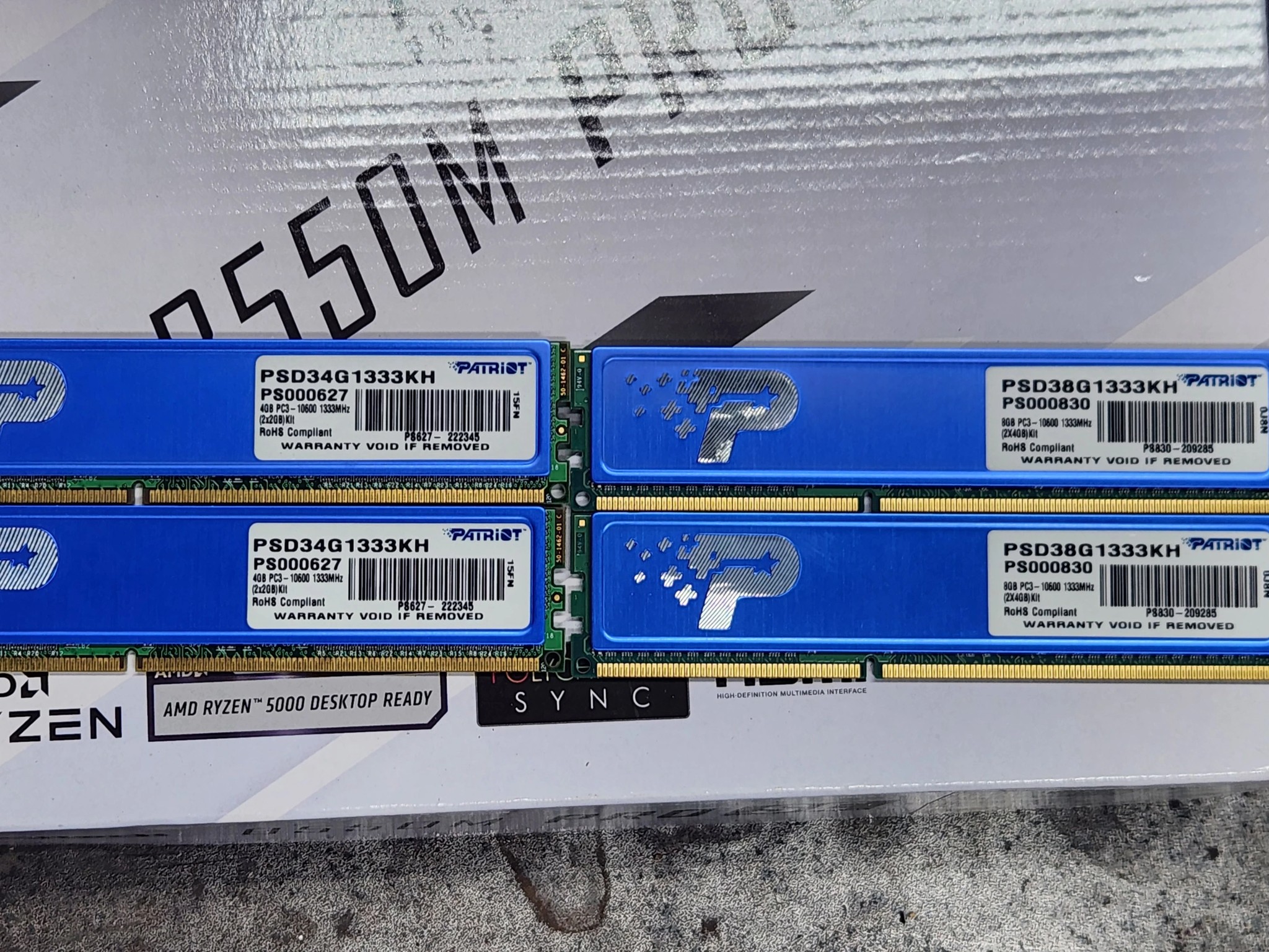 i5 2500K with Hyper 212 RGB cooler and 12GB ram