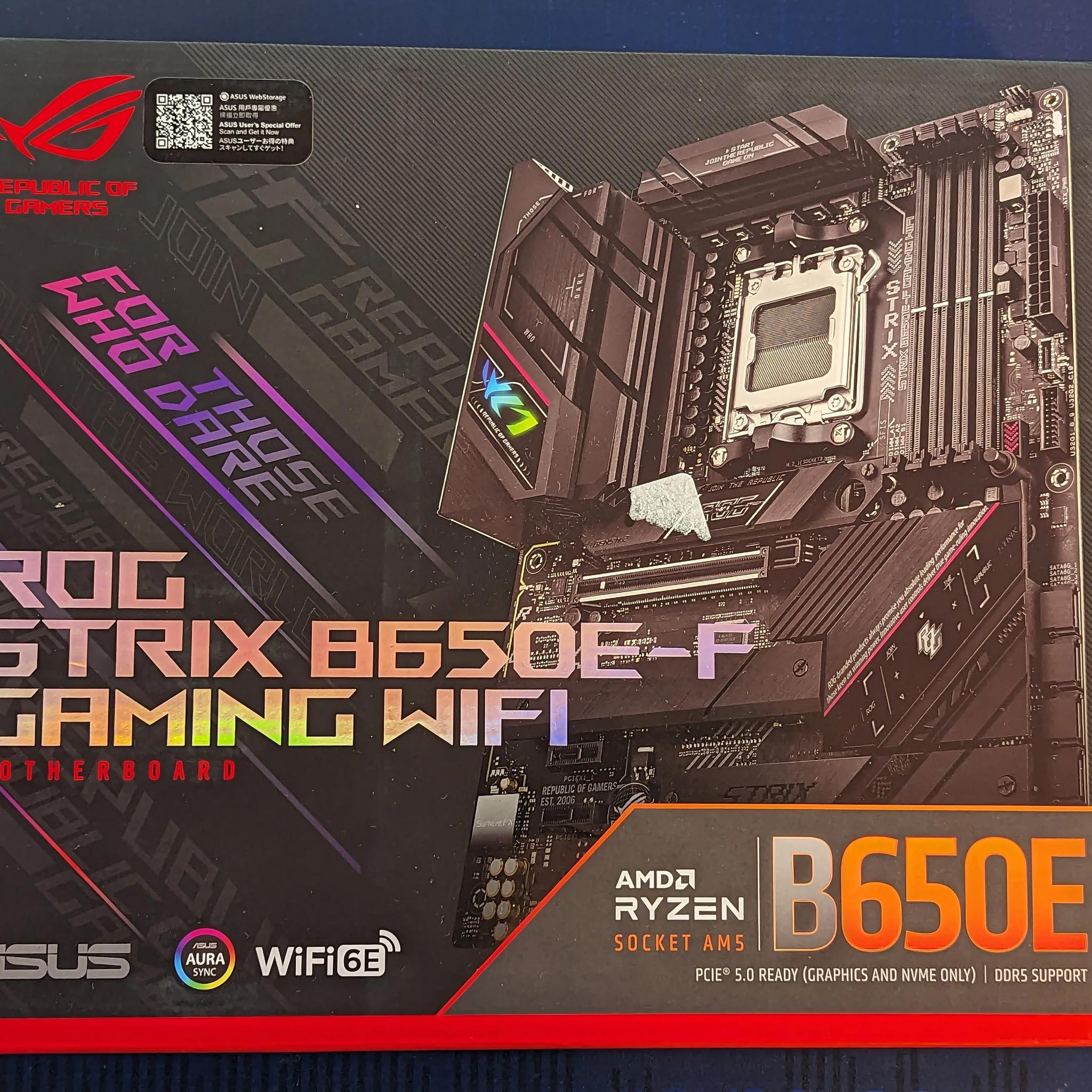 Asus ROG Strix B650e-f- unopened new in box AM5 motherboard