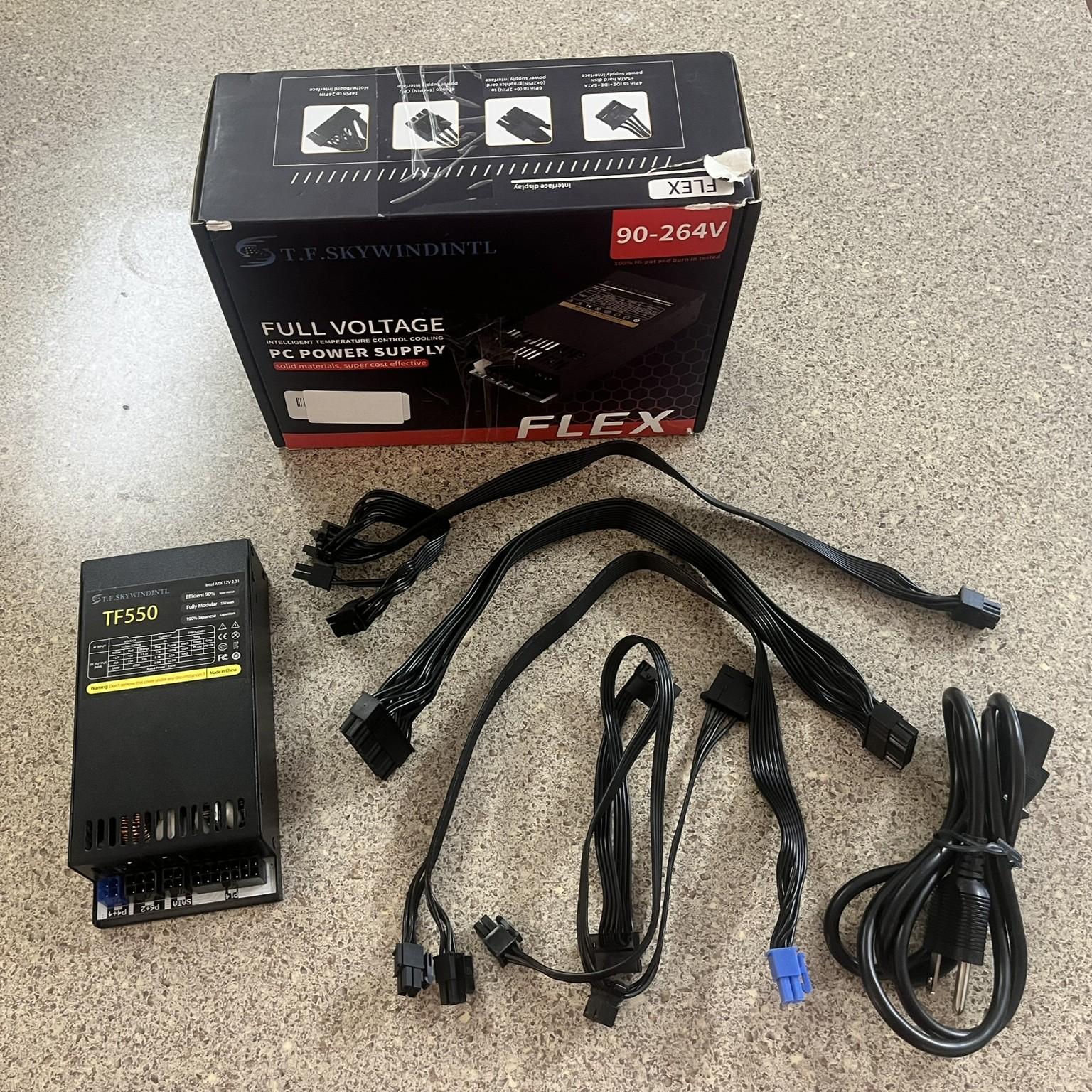 TF Skywindintl TF550 550W Flex ATX Power Supply (Fully Modular, 90-264V)