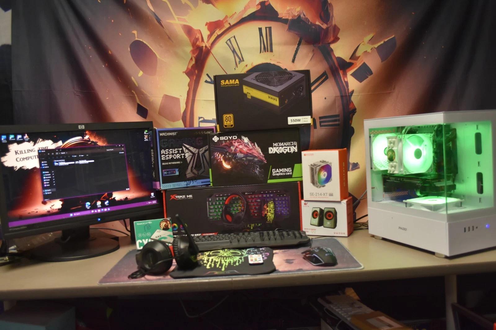 GAMING PC Intel XEON 2623 3.20 GHz 4 CORES+8threads RAM 16GB GPU 1660 super 1 TBSSD 500 HHD+ Extras