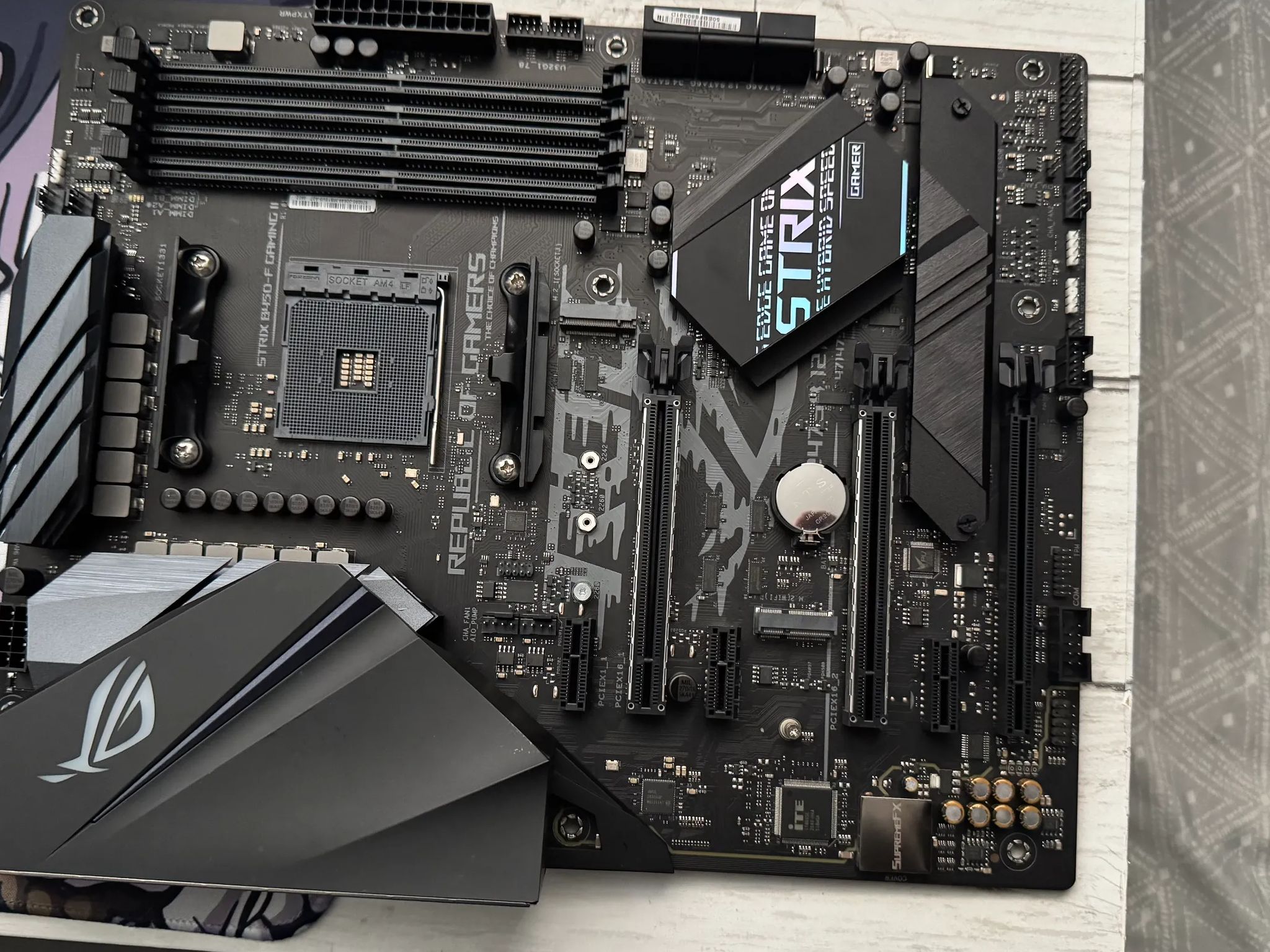 ASUS ROG Stix B450-F Gaming II AMD AM4 plus free 8x2 16gb ram