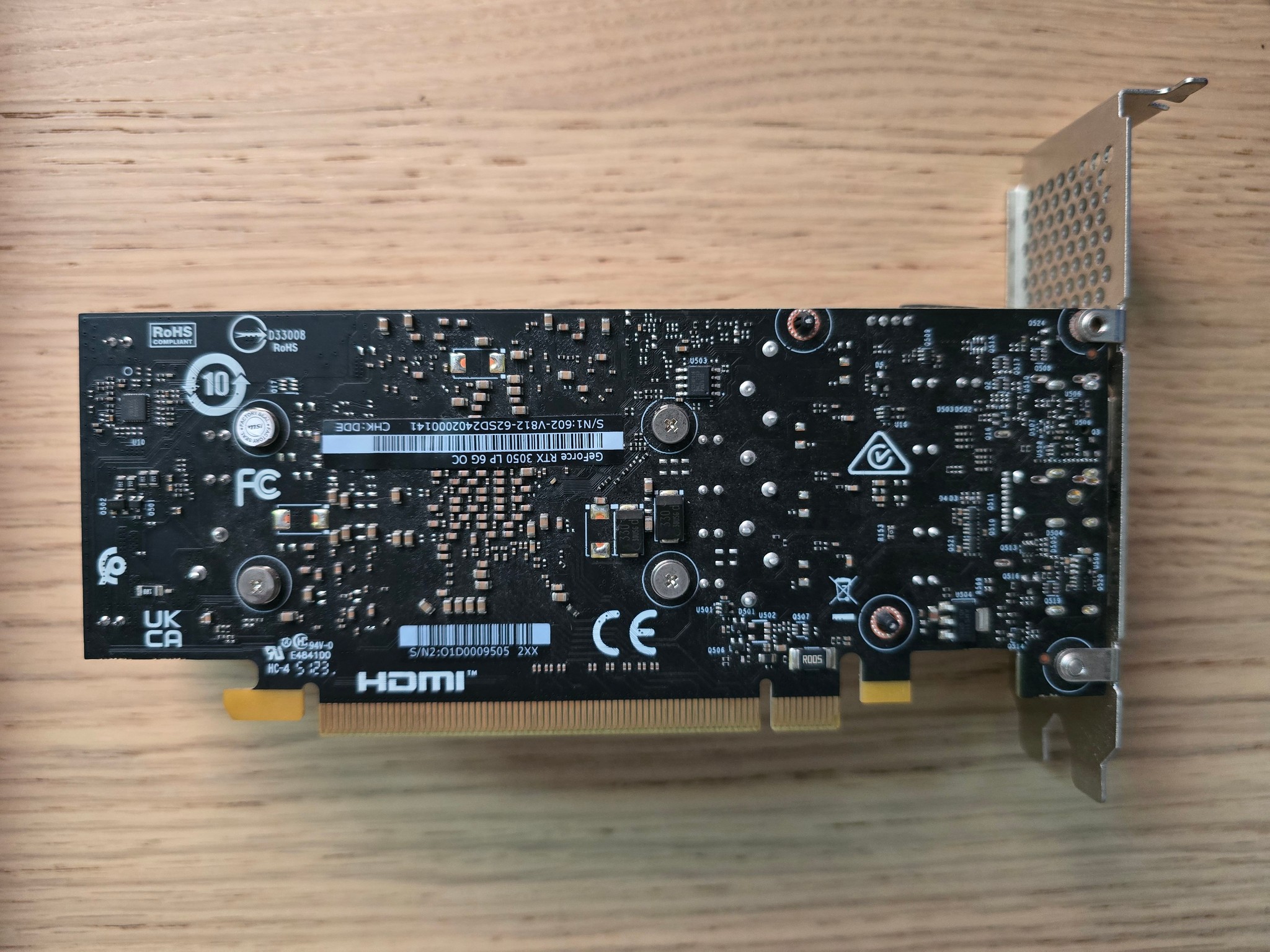 MSI GeForce RTX 3050 LP 6G OC