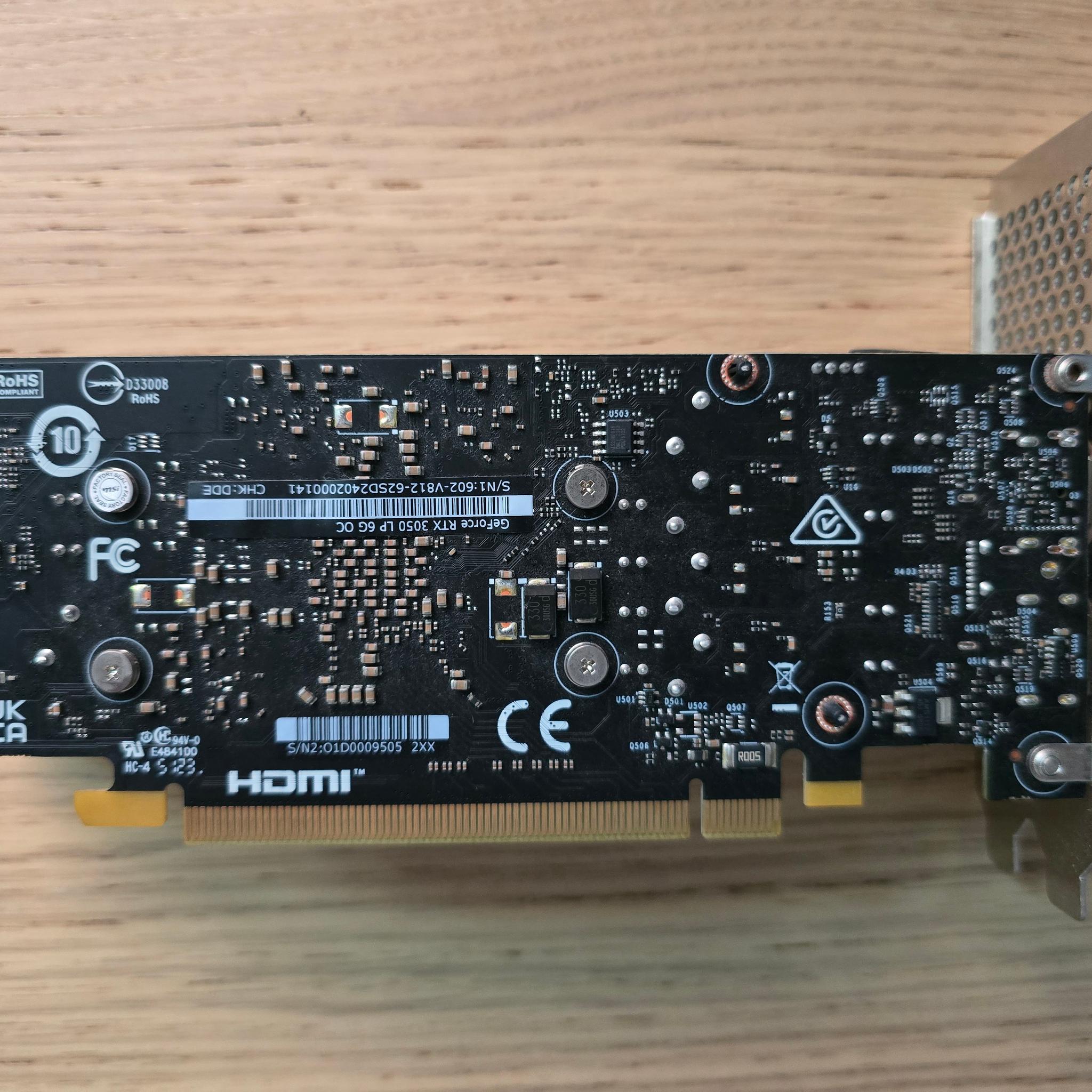 MSI GeForce RTX 3050 LP 6G OC