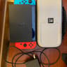 Nintendo Switch System OLED with Neon Blue Red Joy-Con