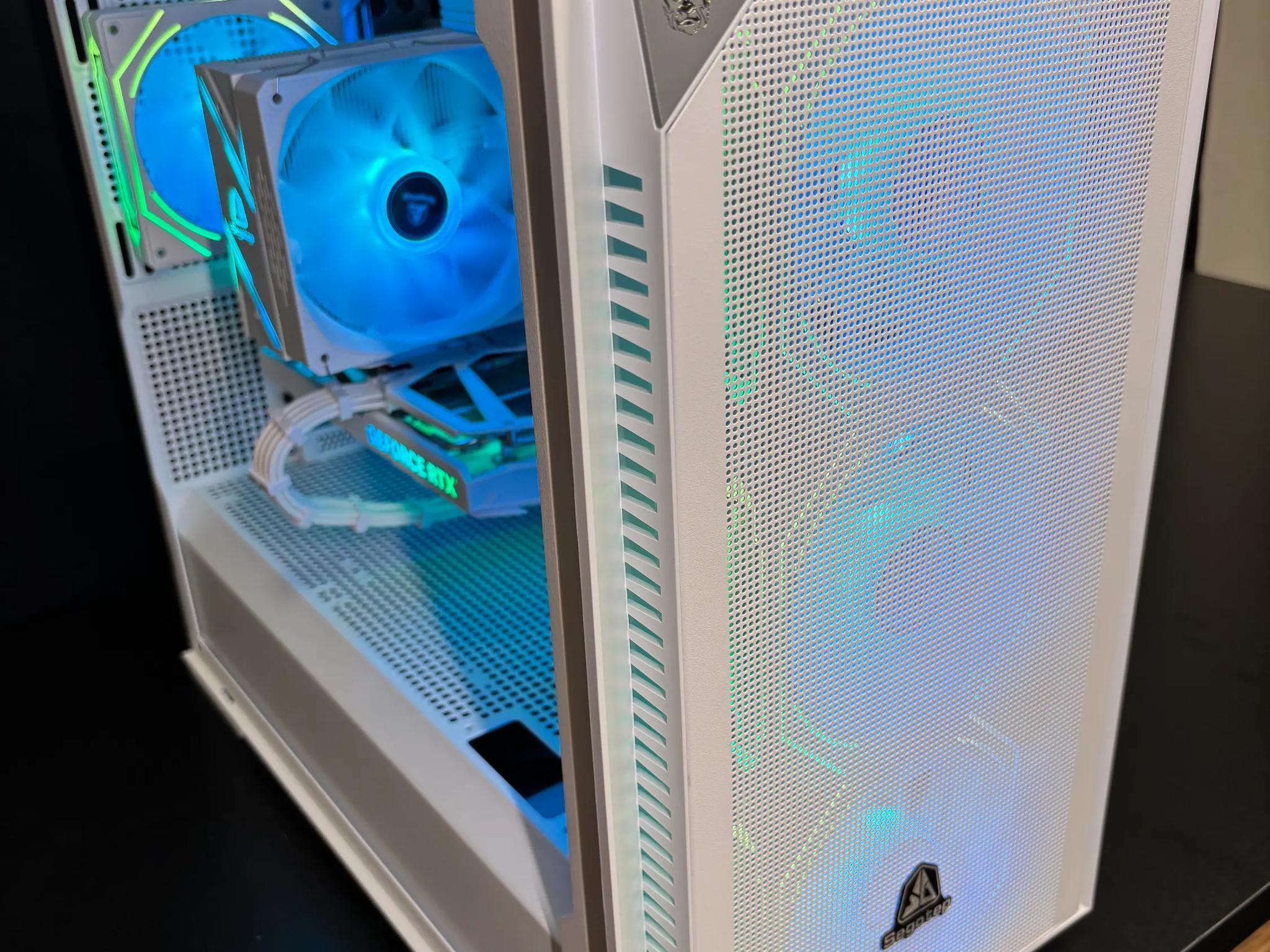 Monkape White Edition | i5-12400F | RTX 4060 White | 16GB DDR5 | 512GB NVMe | RGB Gaming Desktop