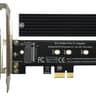 M.2 NVME to PCIe 3.0/4.0 x4 Adapter NVME/AHCI SSD to PCIe Expansion Card with Aluminum Heatsink