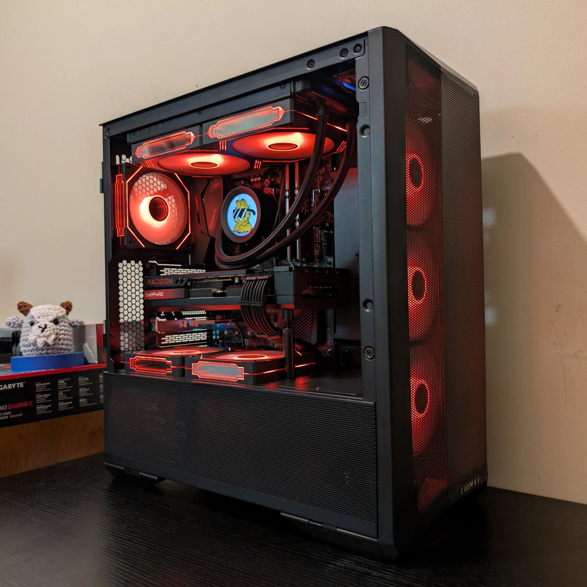 🔥Black RGB Gaming PC | RX 7800XT | Ryzen 7 5700X | 1TB SSD | 32GB RAM | WiFi 6 & Bluetooth🔥