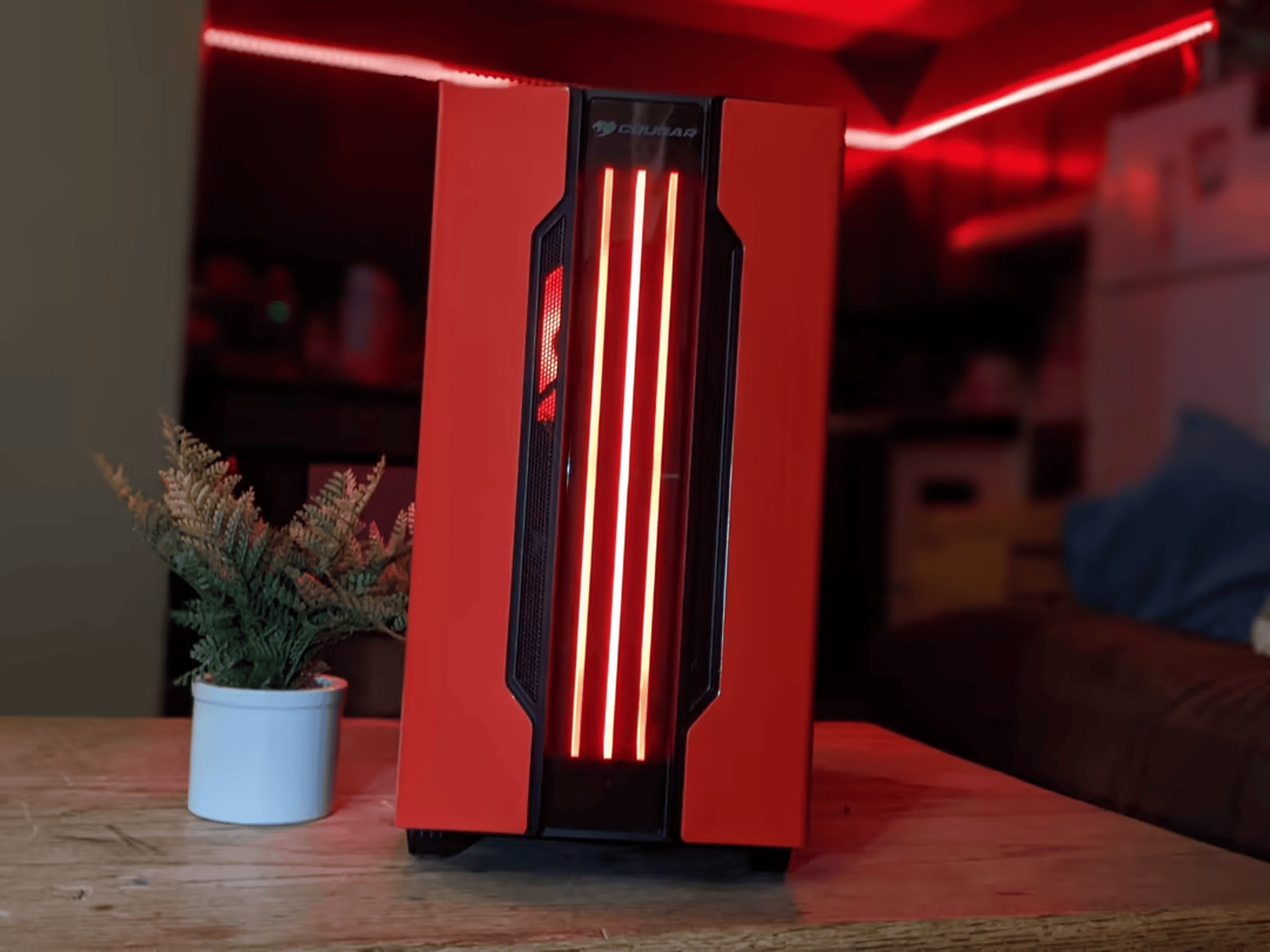 Ryzen 7 RX 6600xt AMD Red gaming and streaming PC