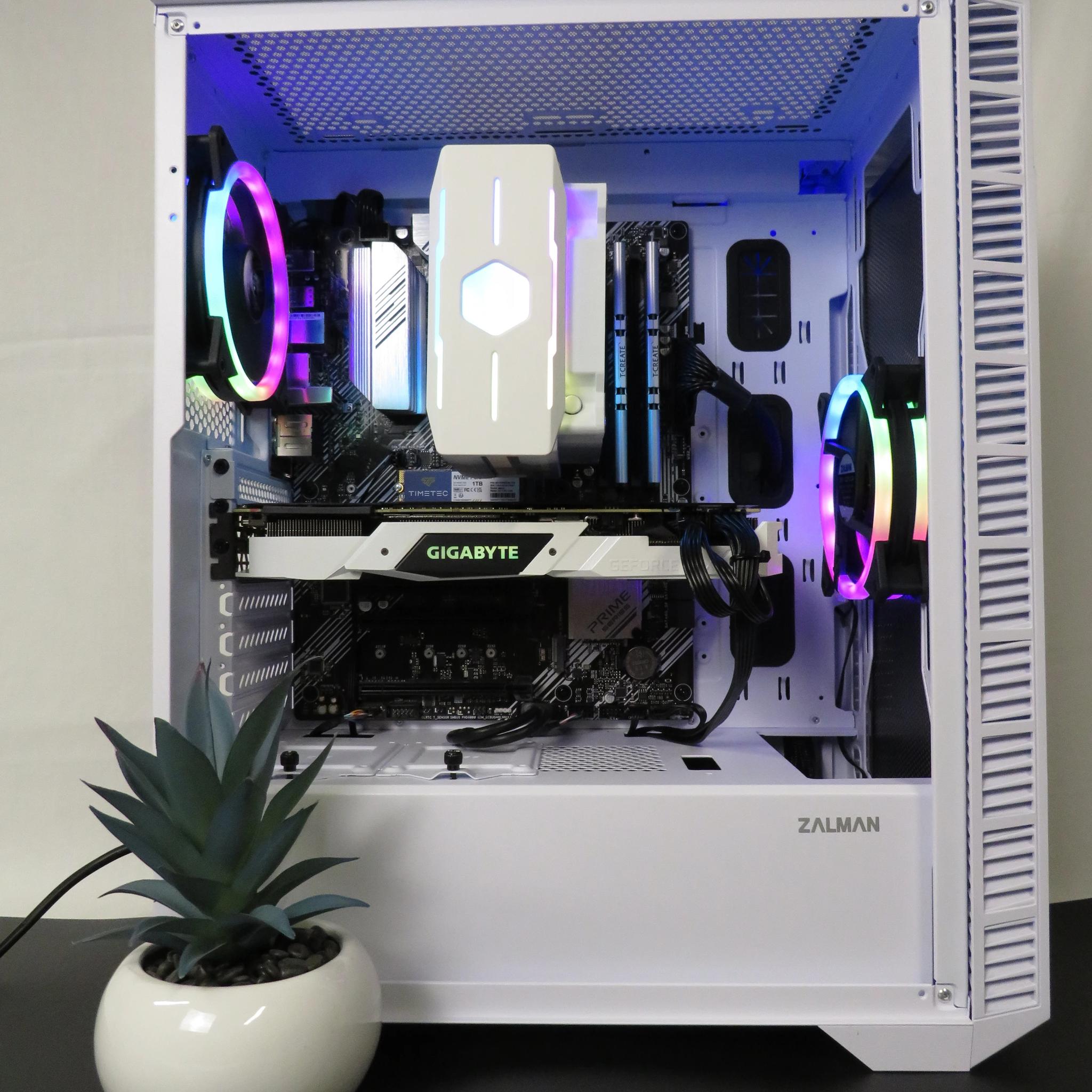 Black and White Beauty! RTX 2080 + Ryzen 5 2600X + 16 GB DDR4 + 1 TB NVME