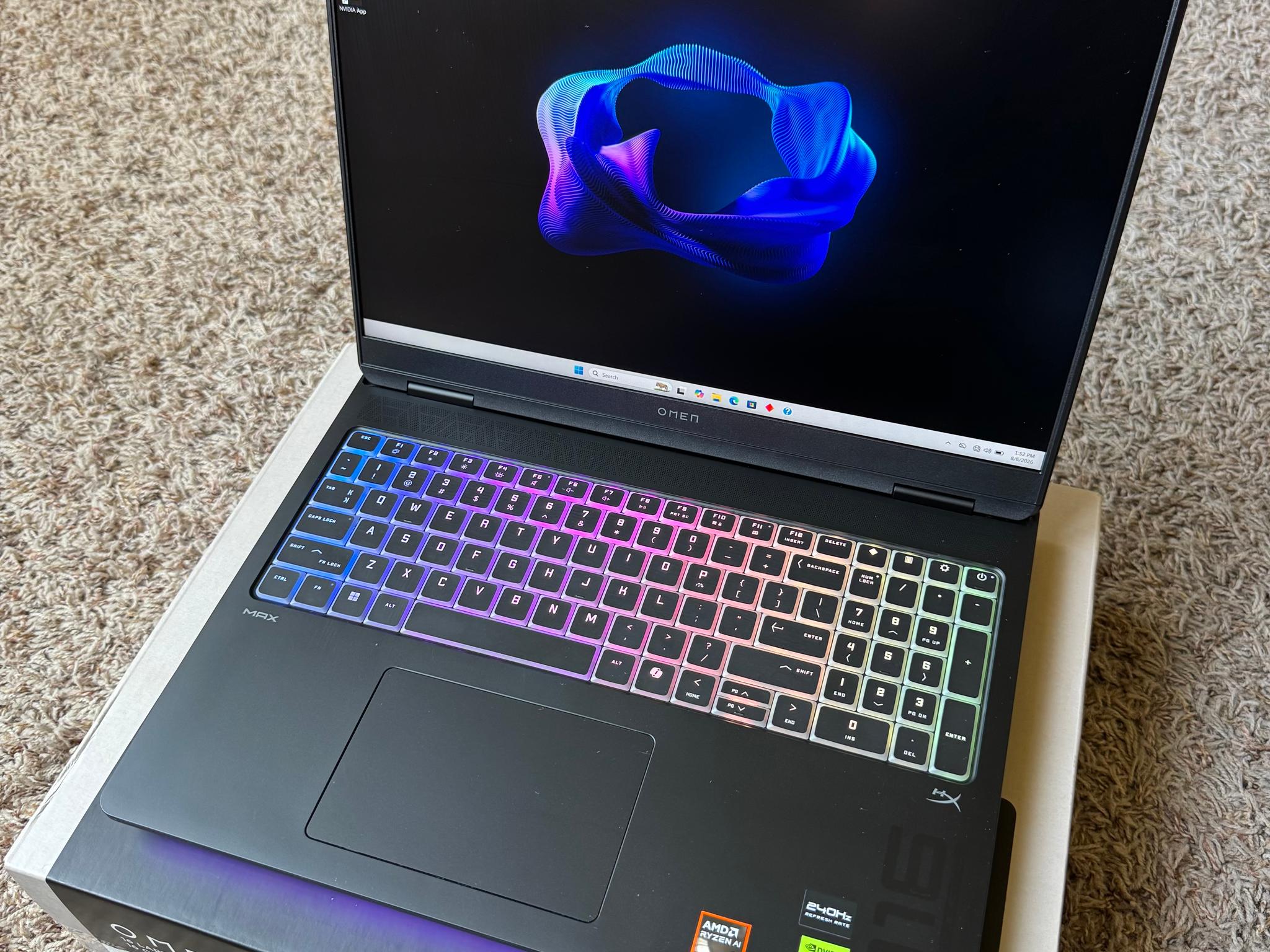 Rtx 5080 / Ryzen 9 / 64GB DDR5 / 1TB SSD / 240Hz Screen / 2026 model / gaming laptop