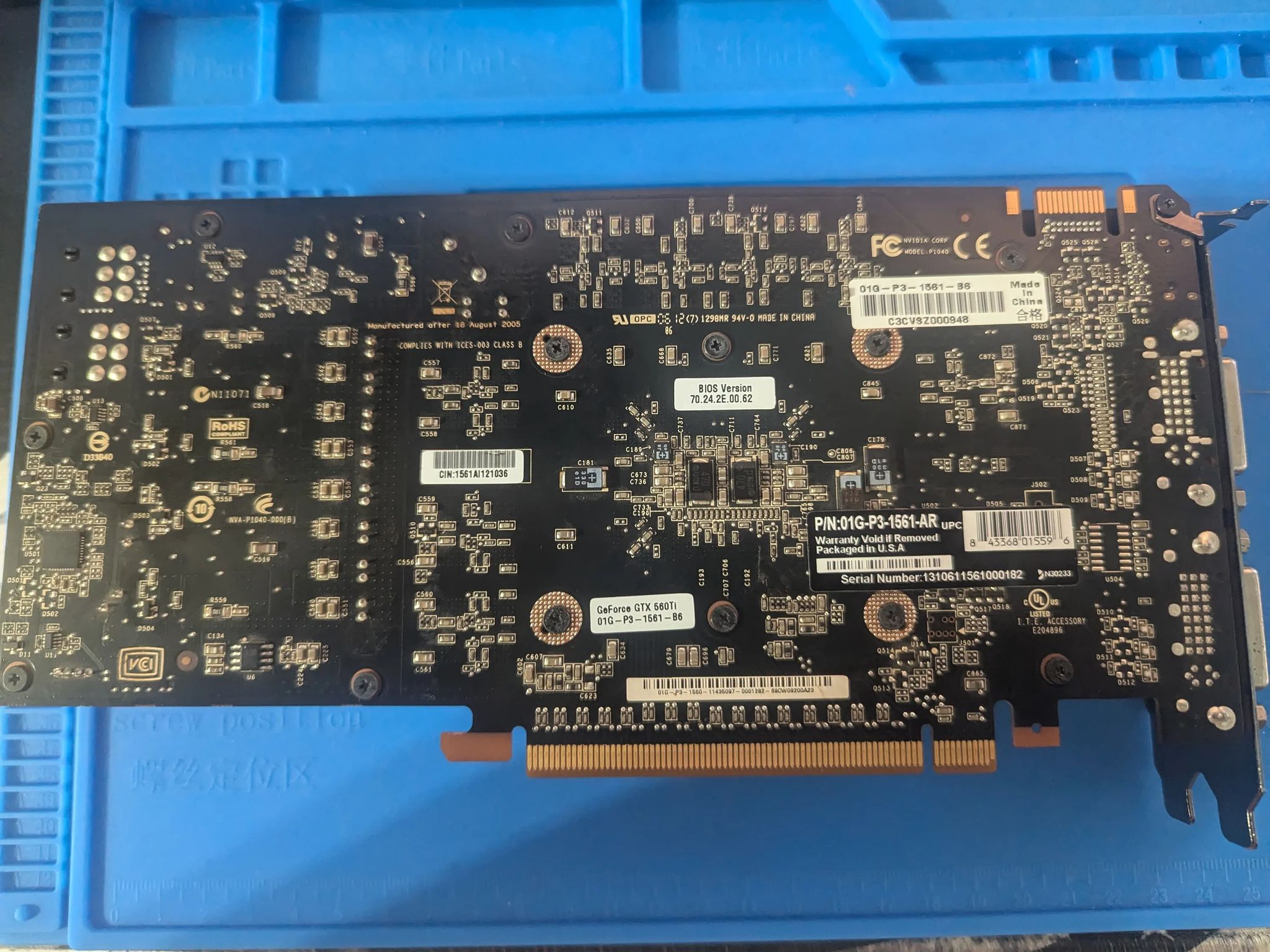 EVGA Nvidia GTX 560 Ti
