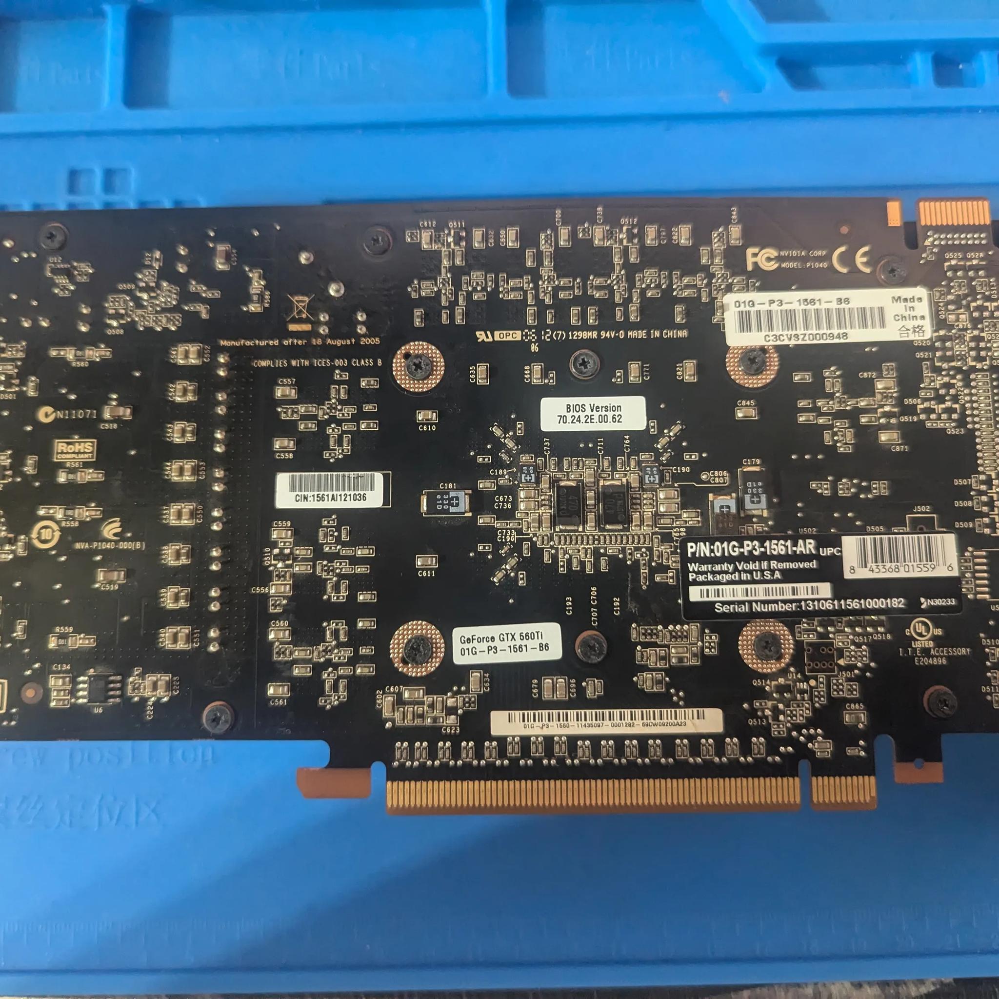 EVGA Nvidia GTX 560 Ti