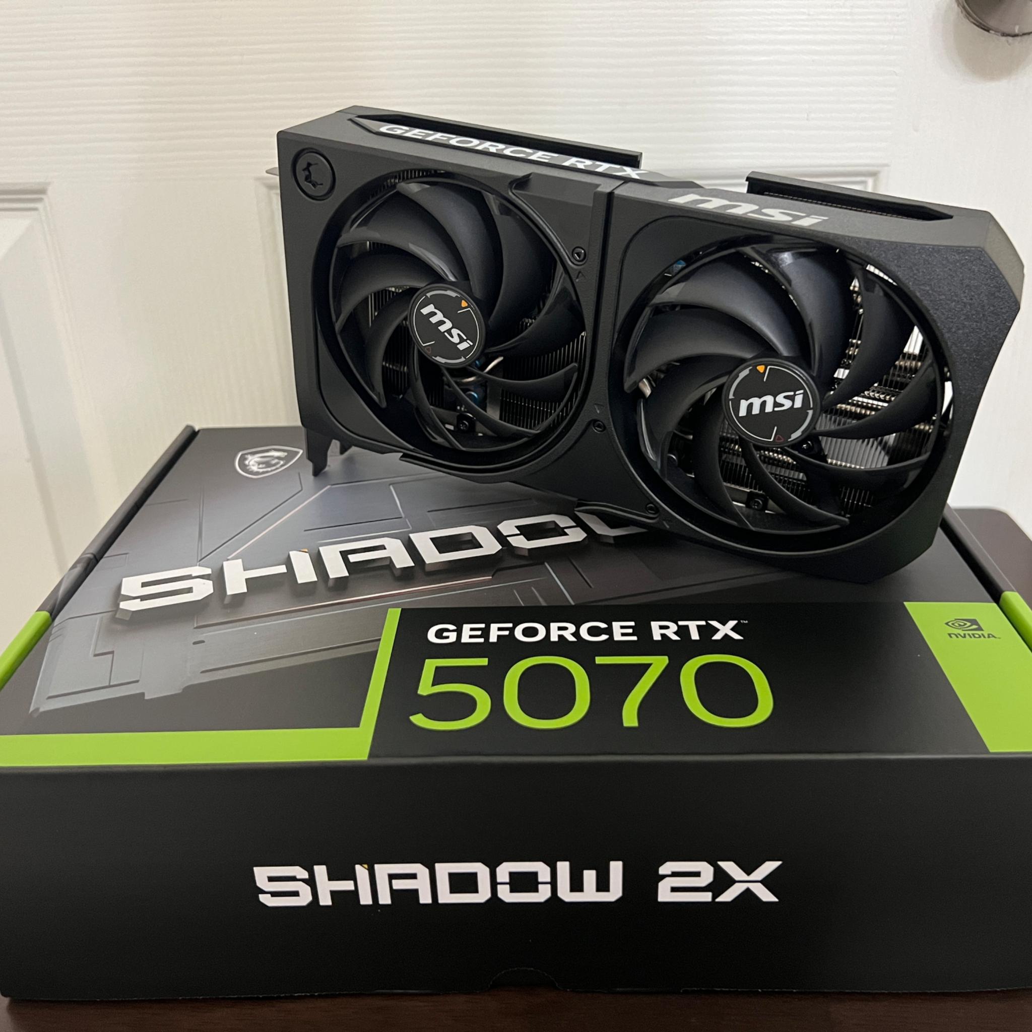 Brand New! MSI RTX 5070 2X SHADOW OC