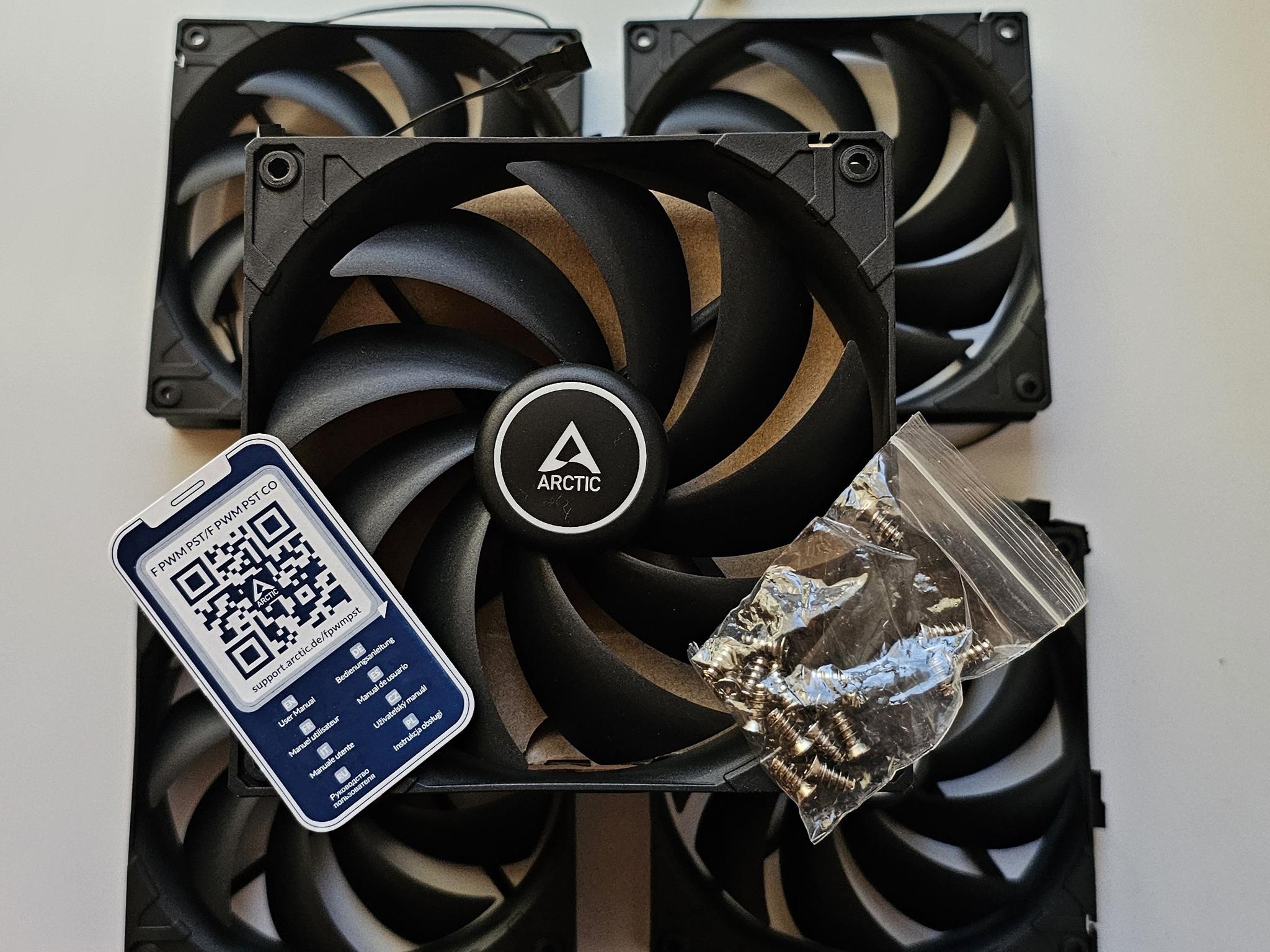 ARCTIC F14 PWM PST (5 Pack) - 140 mm Case Fans with PWM Sharing Technology (PST)
