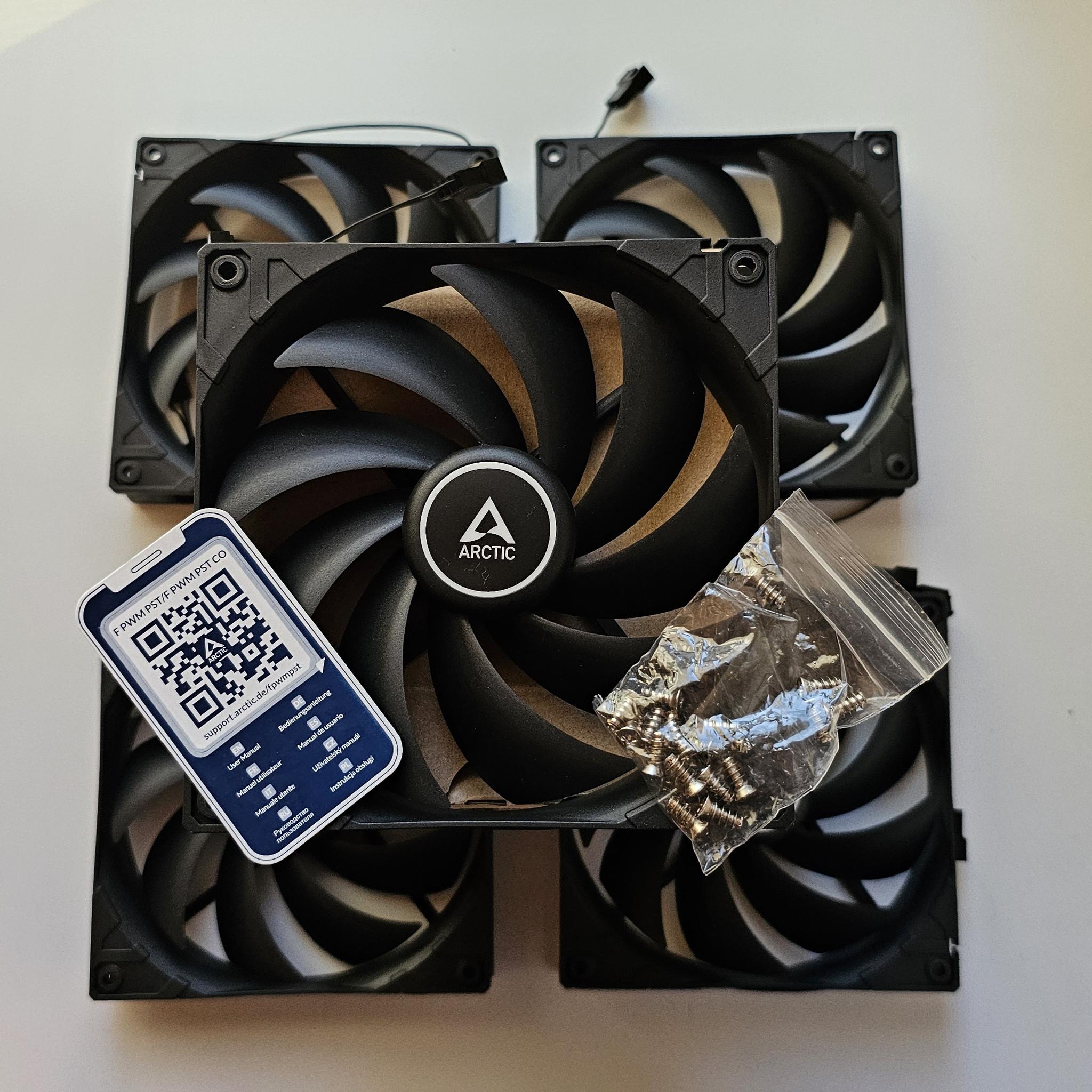 ARCTIC F14 PWM PST (5 Pack) - 140 mm Case Fans with PWM Sharing Technology (PST)