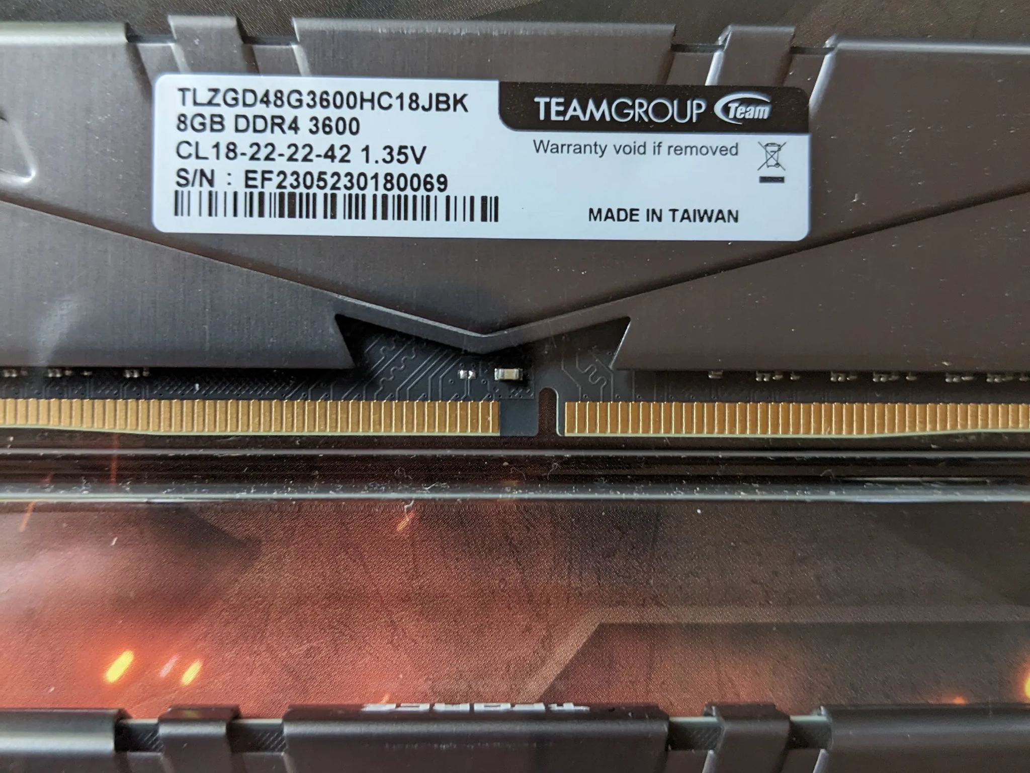 Brand New in Box DDR4 3600 CL18 16GB Kit (2x8GB) from Teamgroup