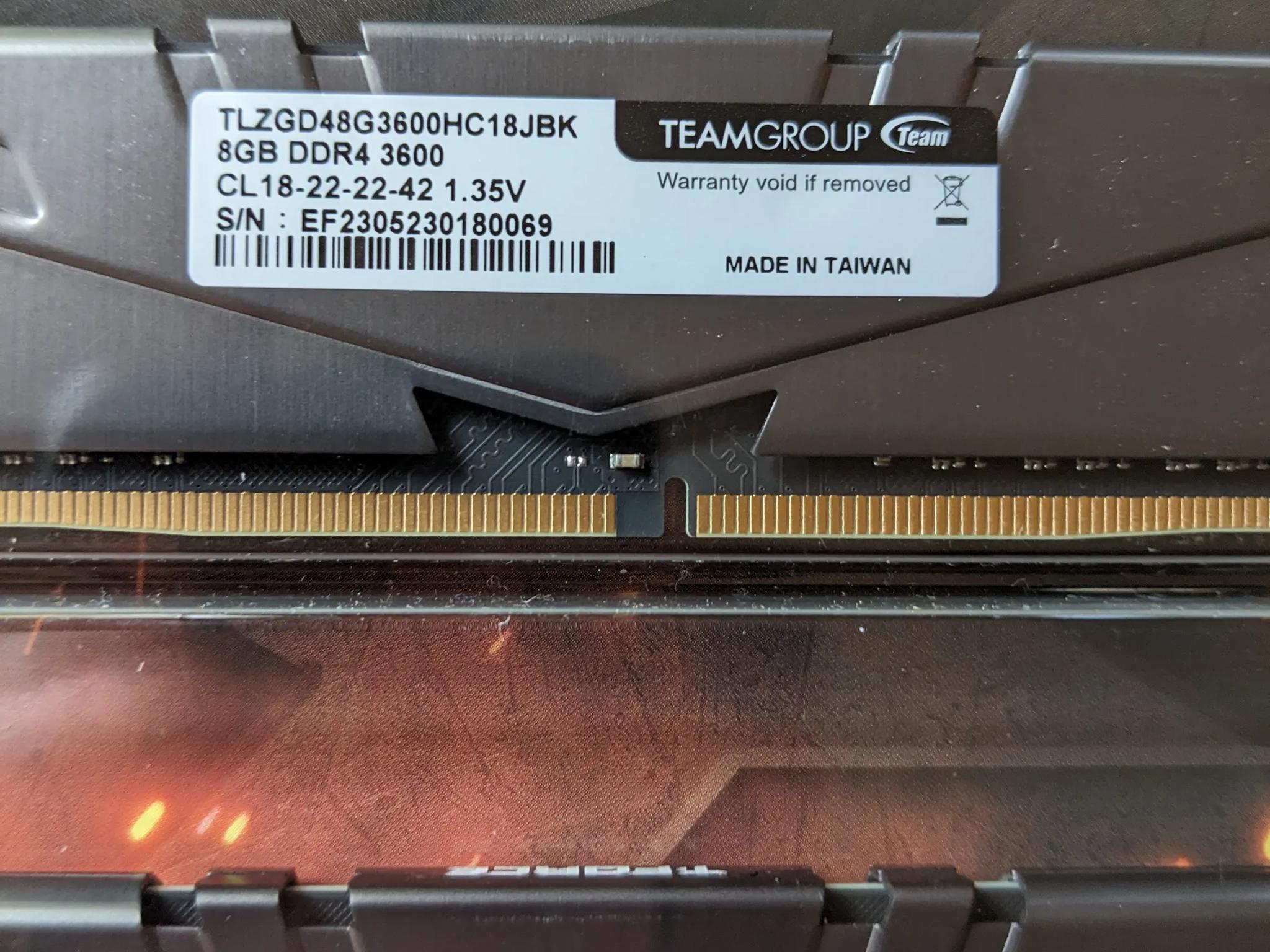 Brand New in Box DDR4 3600 CL18 16GB Kit (2x8GB) from Teamgroup