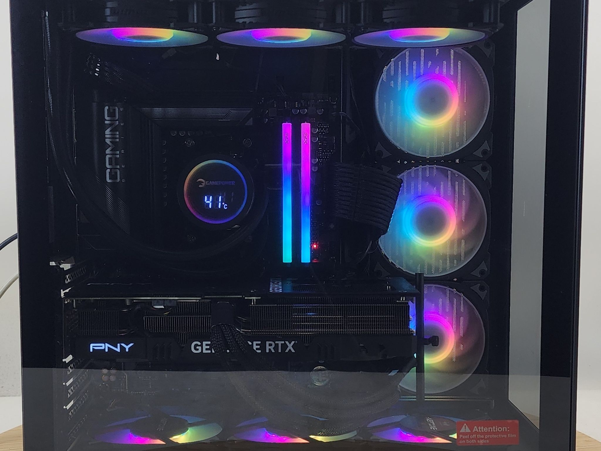 Gaming PC Ryzen 7 7800X3D 32GB RAM 2TB SSD RTX 4070 Ti SUPER 16GB Win11 Computer