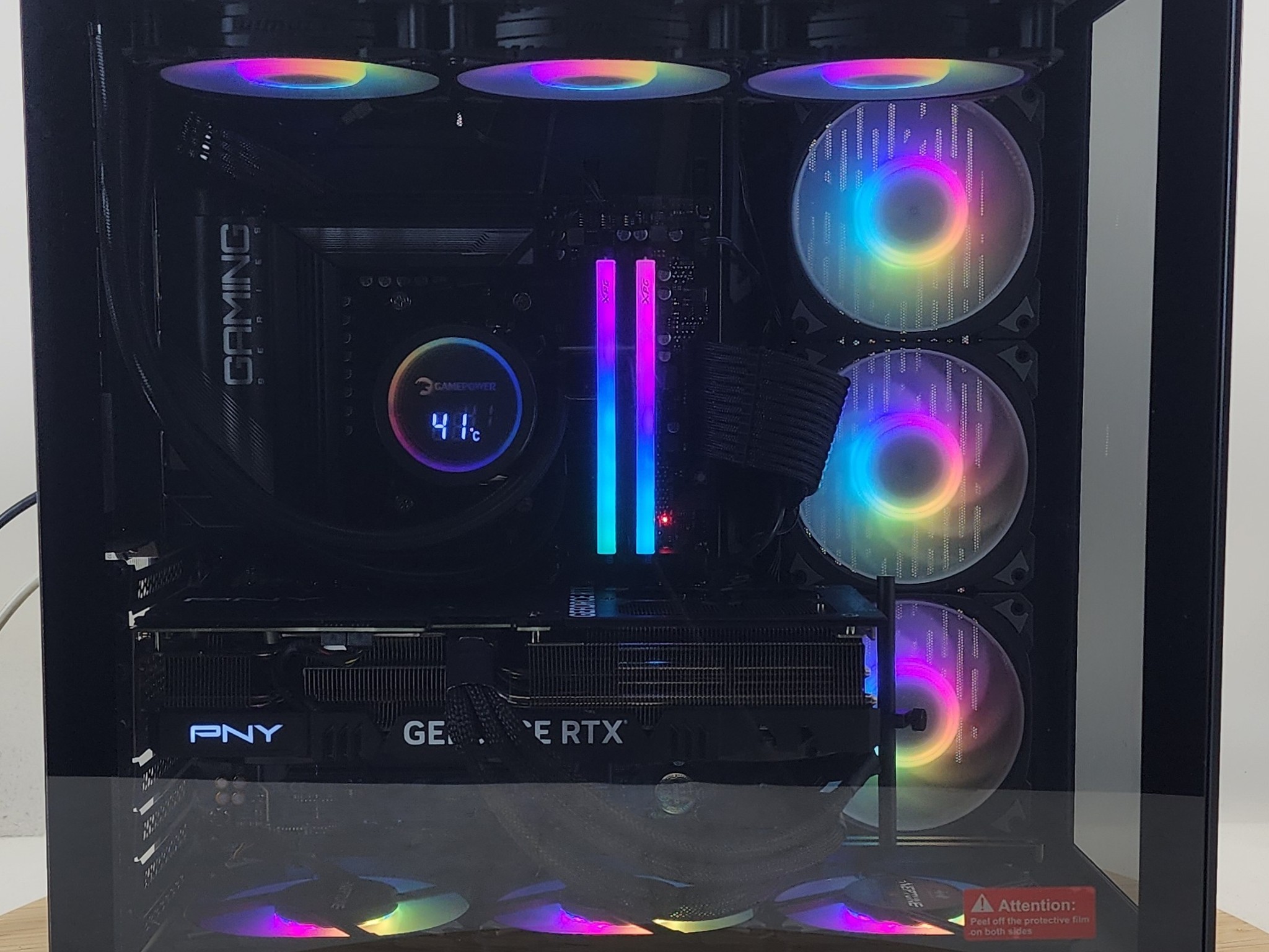 Gaming PC Ryzen 7 7800X3D 32GB RAM 2TB SSD RTX 4070 Ti SUPER 16GB Win11 Computer