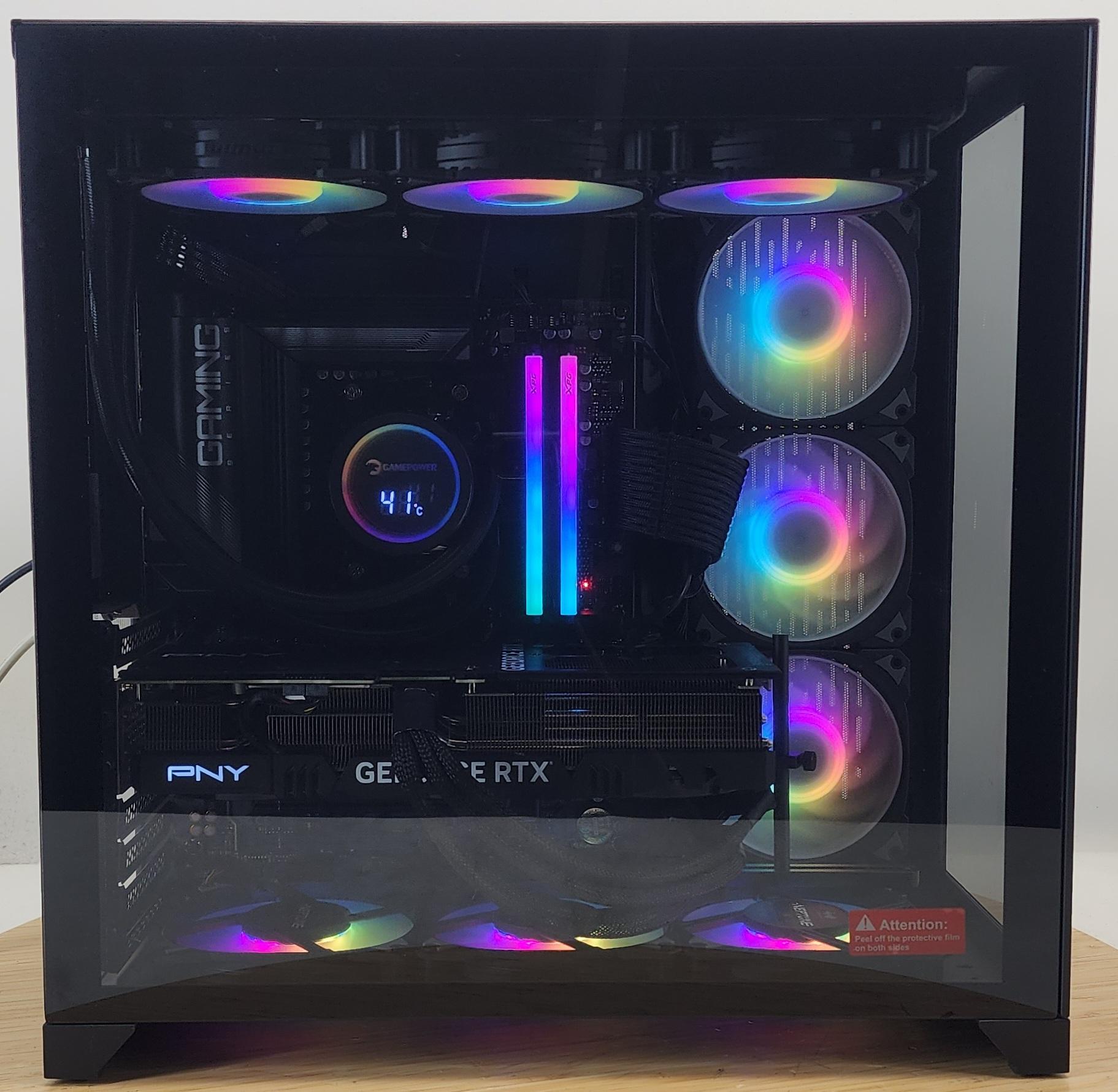 Gaming PC Ryzen 7 7800X3D 32GB RAM 2TB SSD RTX 4070 Ti SUPER 16GB Win11 Computer