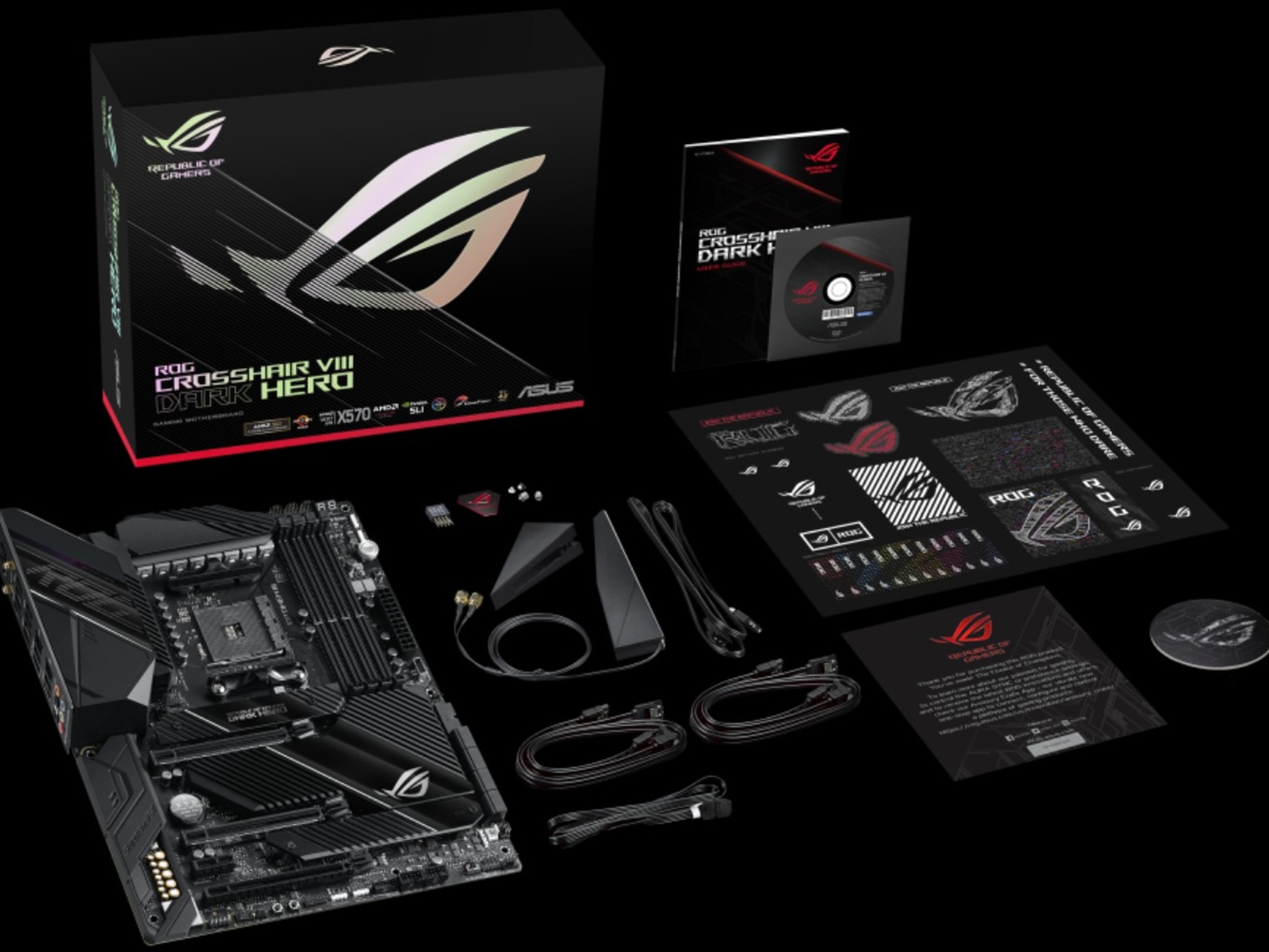 ⚠️LIKE NEW⚠️ Asus X570 ROG Crosshair VIII Dark Hero ATX AM4 Motherboard