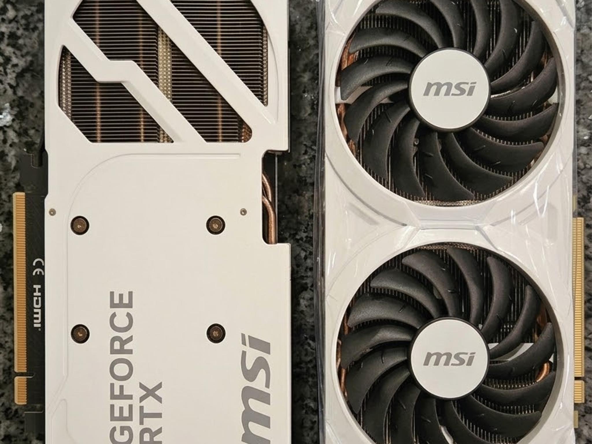 White MSI rtx 5070 shadow 2x oc edition "White"