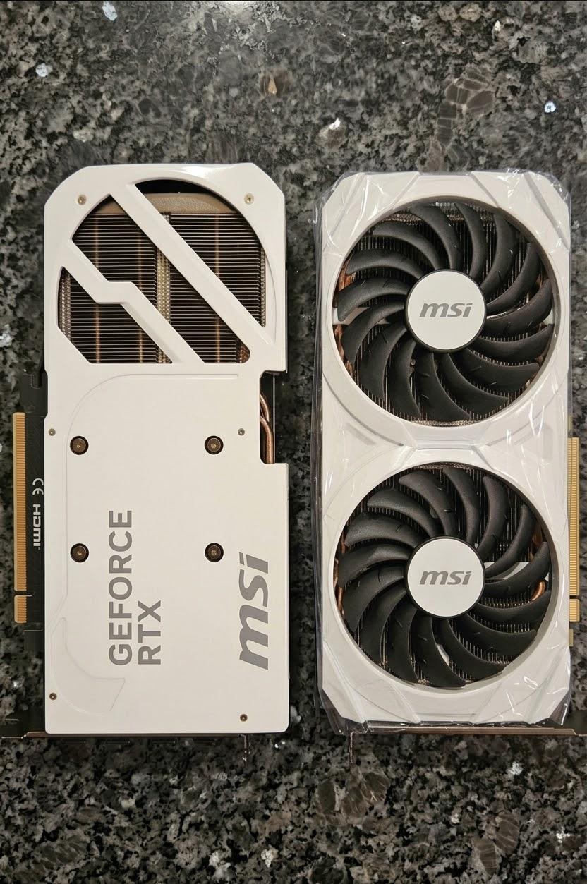 White MSI rtx 5070 shadow 2x oc edition "White"