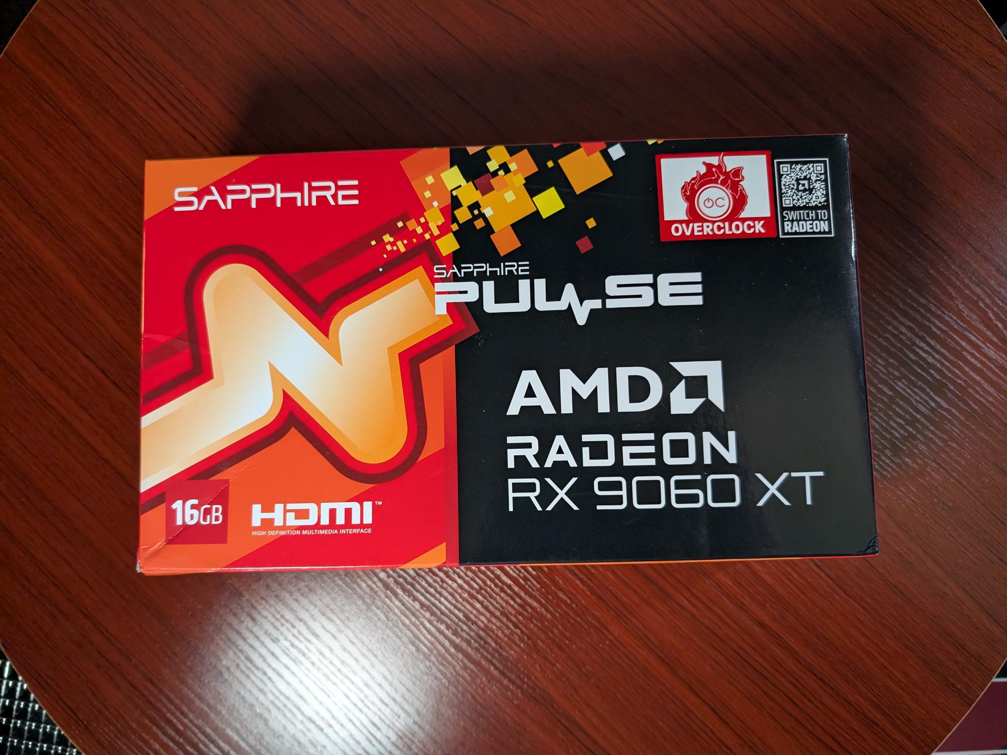 Sapphire PULSE Radeon RX 9060 XT 16GB