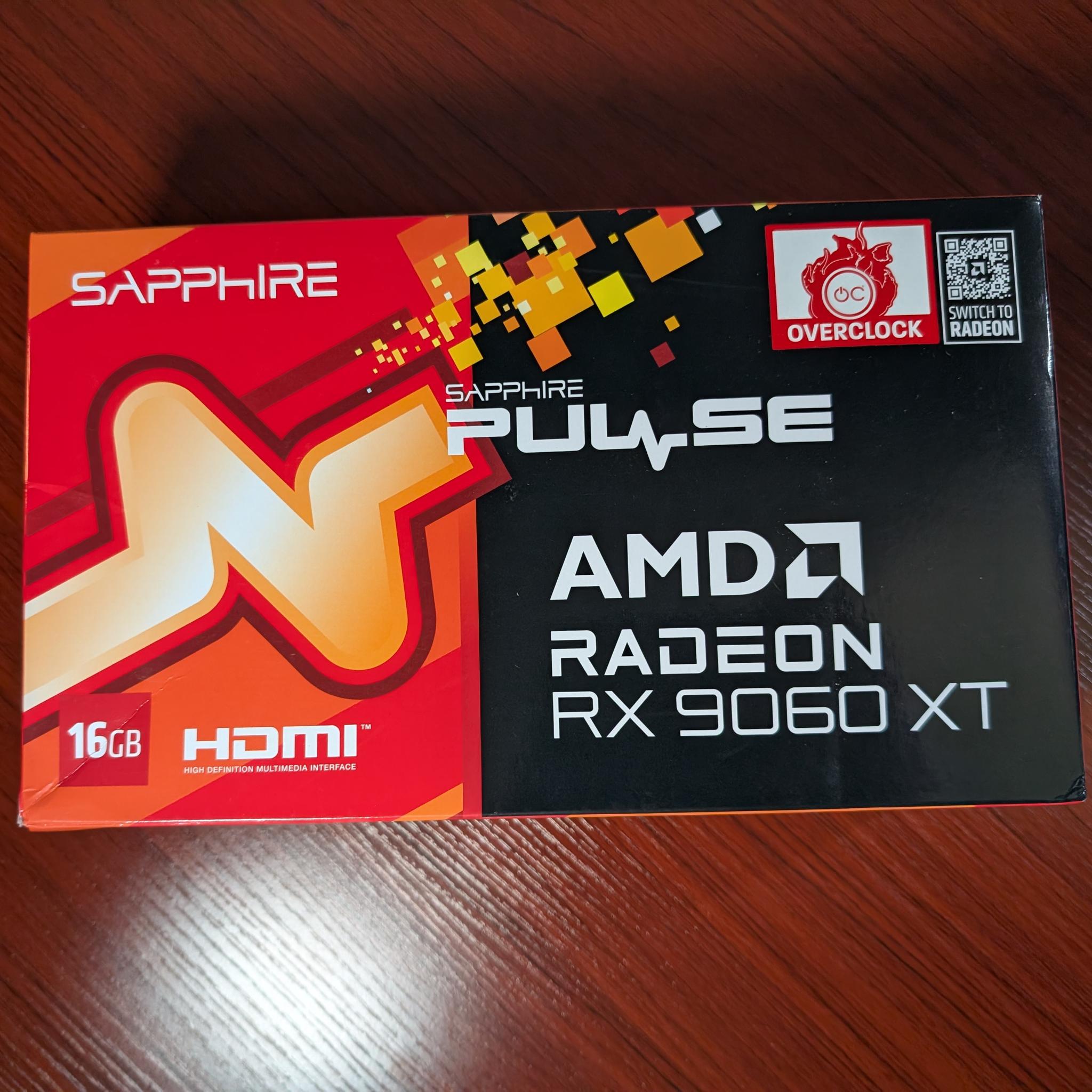 Sapphire PULSE Radeon RX 9060 XT 16GB