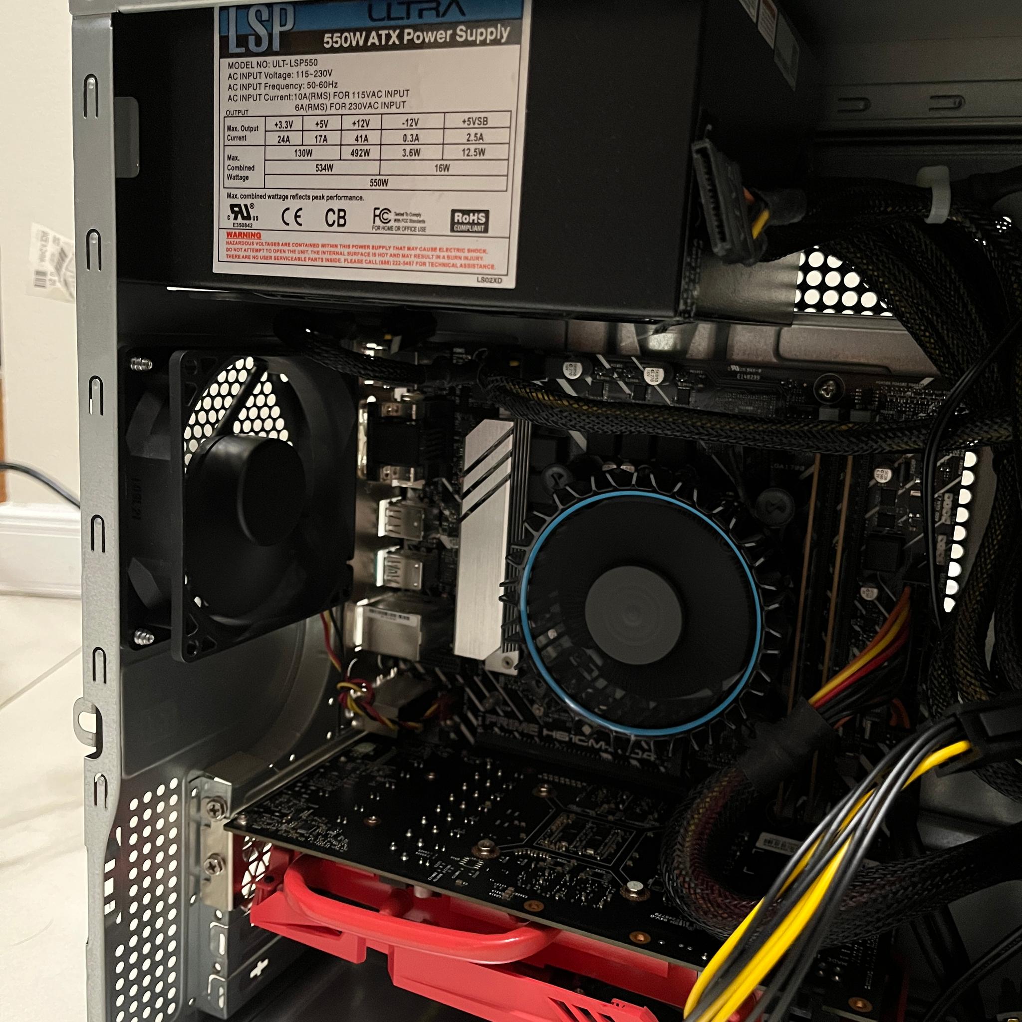 NVIDIA RTX 2060 SUPER, Intel i3-12100, 16GB RAM, 500GB SSD - Sleeper Office Gaming PC w/ Wi-Fi & BT