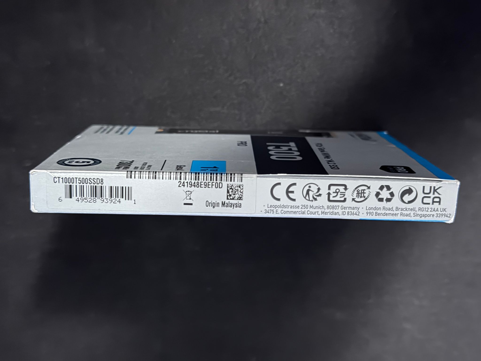 Crucial  T500 1TB PCIe Gen4 NVMe SSD
