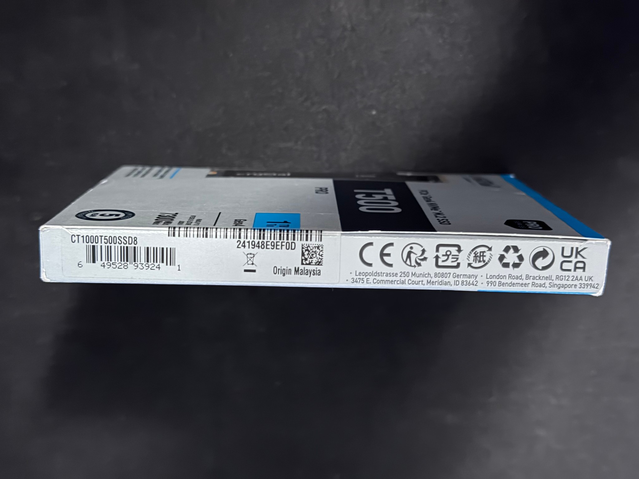 Crucial  T500 1TB PCIe Gen4 NVMe SSD