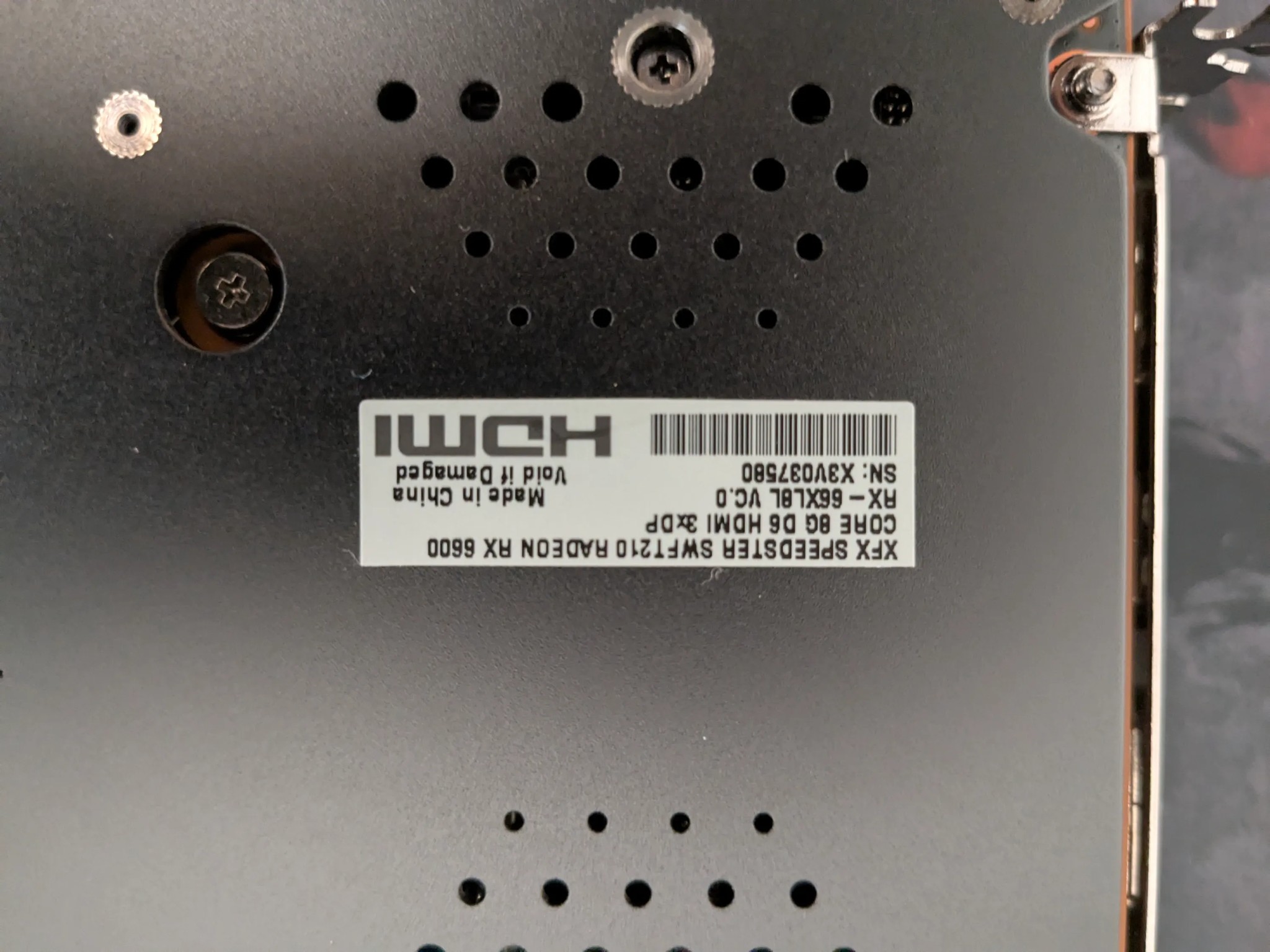 XFX SWFT 210 RX 6600 8GB with Box