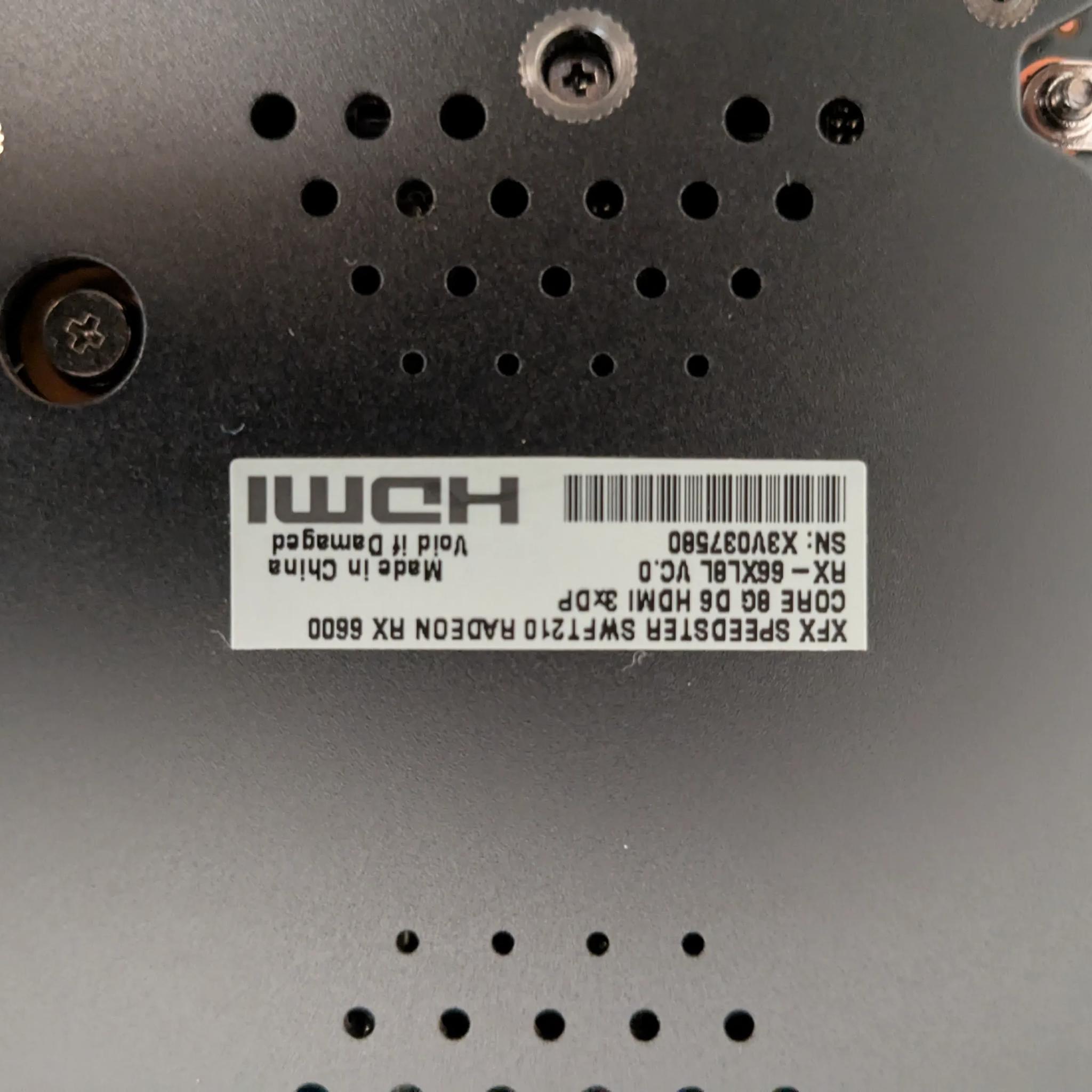 XFX SWFT 210 RX 6600 8GB with Box
