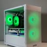 Ryzen 5 2600X/AMD RX 580 8GB Custom RGB White Gaming PC Bundle W/Keyboard/Mouse/Headset & Mic
