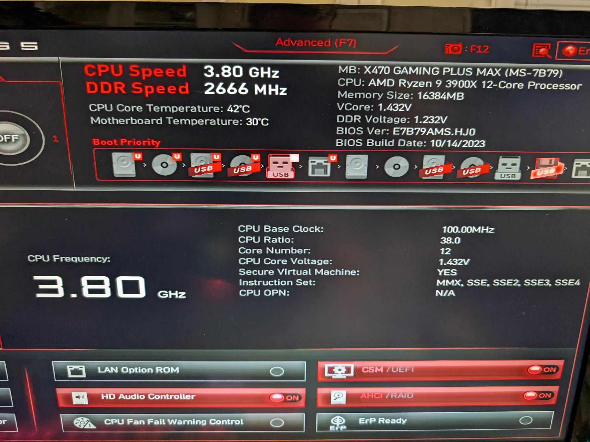MSI X470 Gaming PLUS MAX ATX AM4 motherboard
