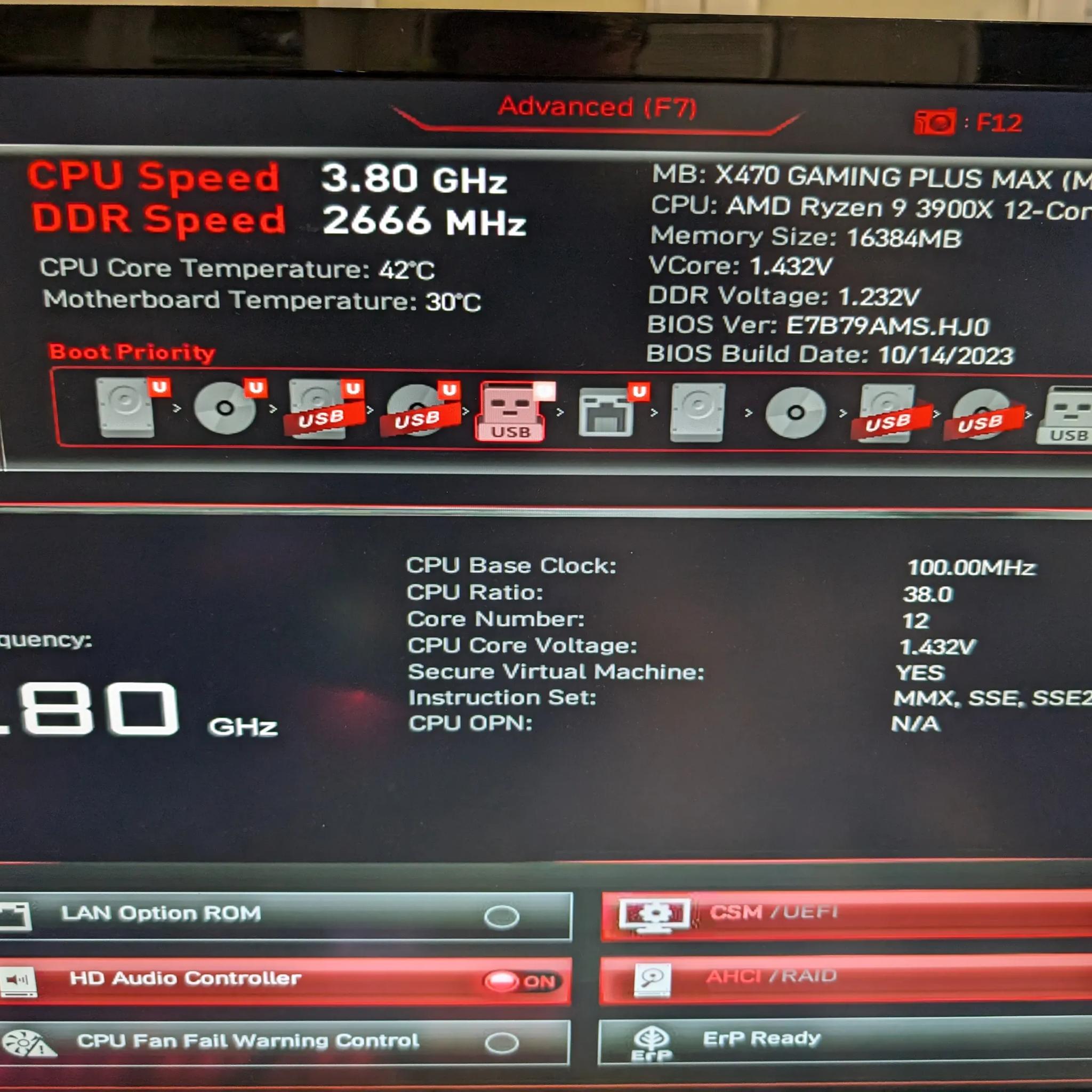 MSI X470 Gaming PLUS MAX ATX AM4 motherboard