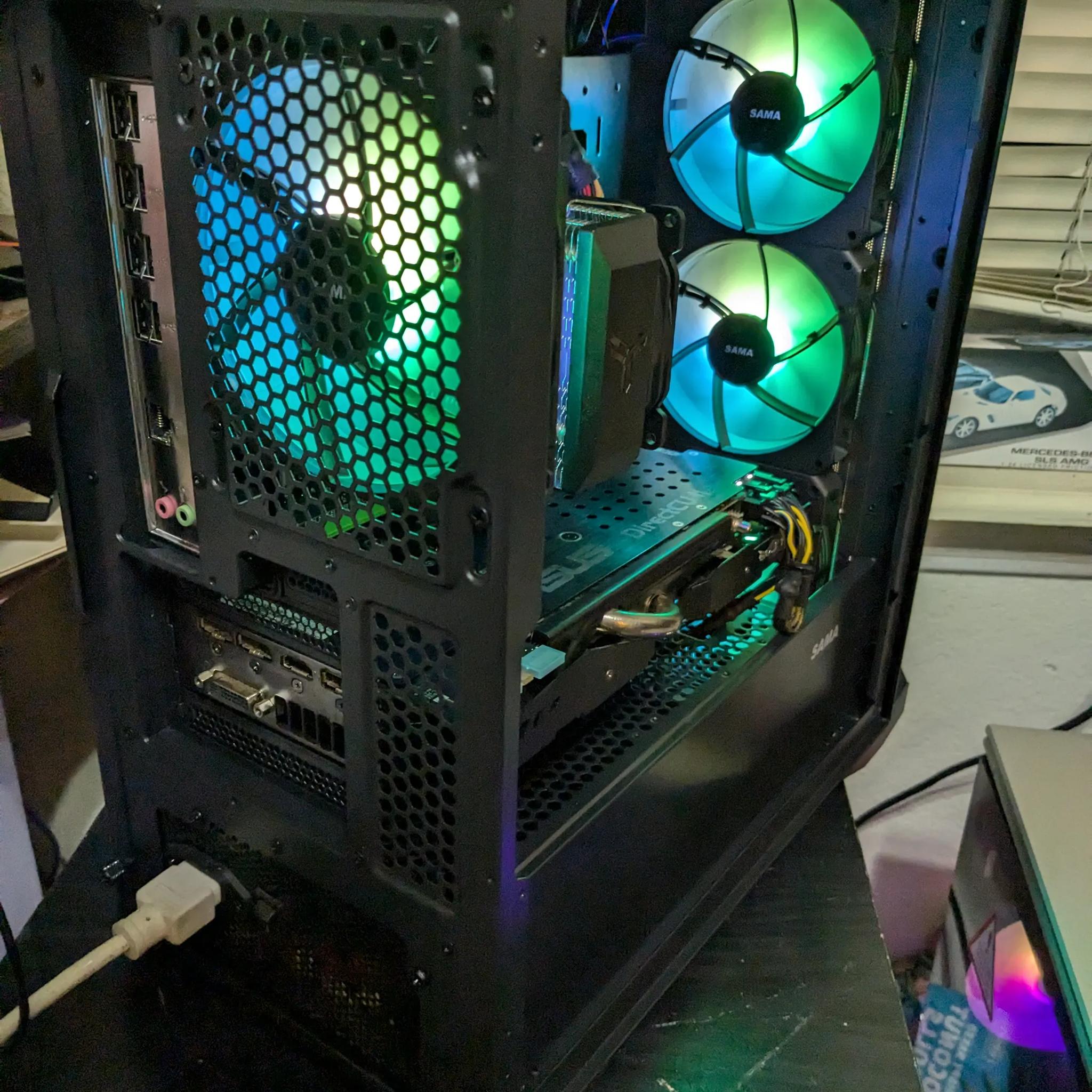 FREE SHIP ~ Intel 8 Core Xeon, 16GB RAM, GTX 980 4GB, 512GB SSD, Win10, Wifi, RGB Infinity Fans