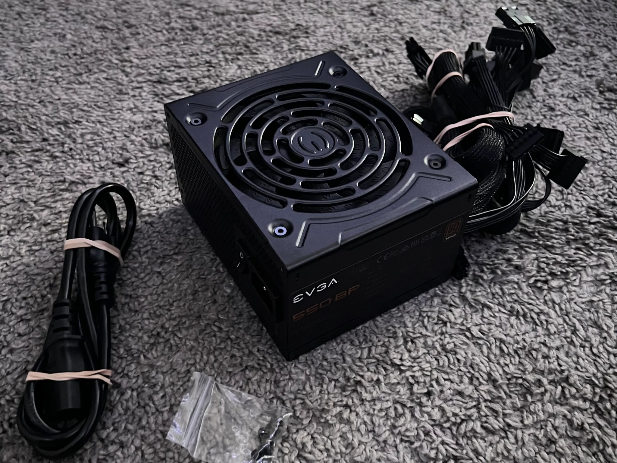 Used EVGA 550 BP, 80+ BRONZE, 550W Power Supply