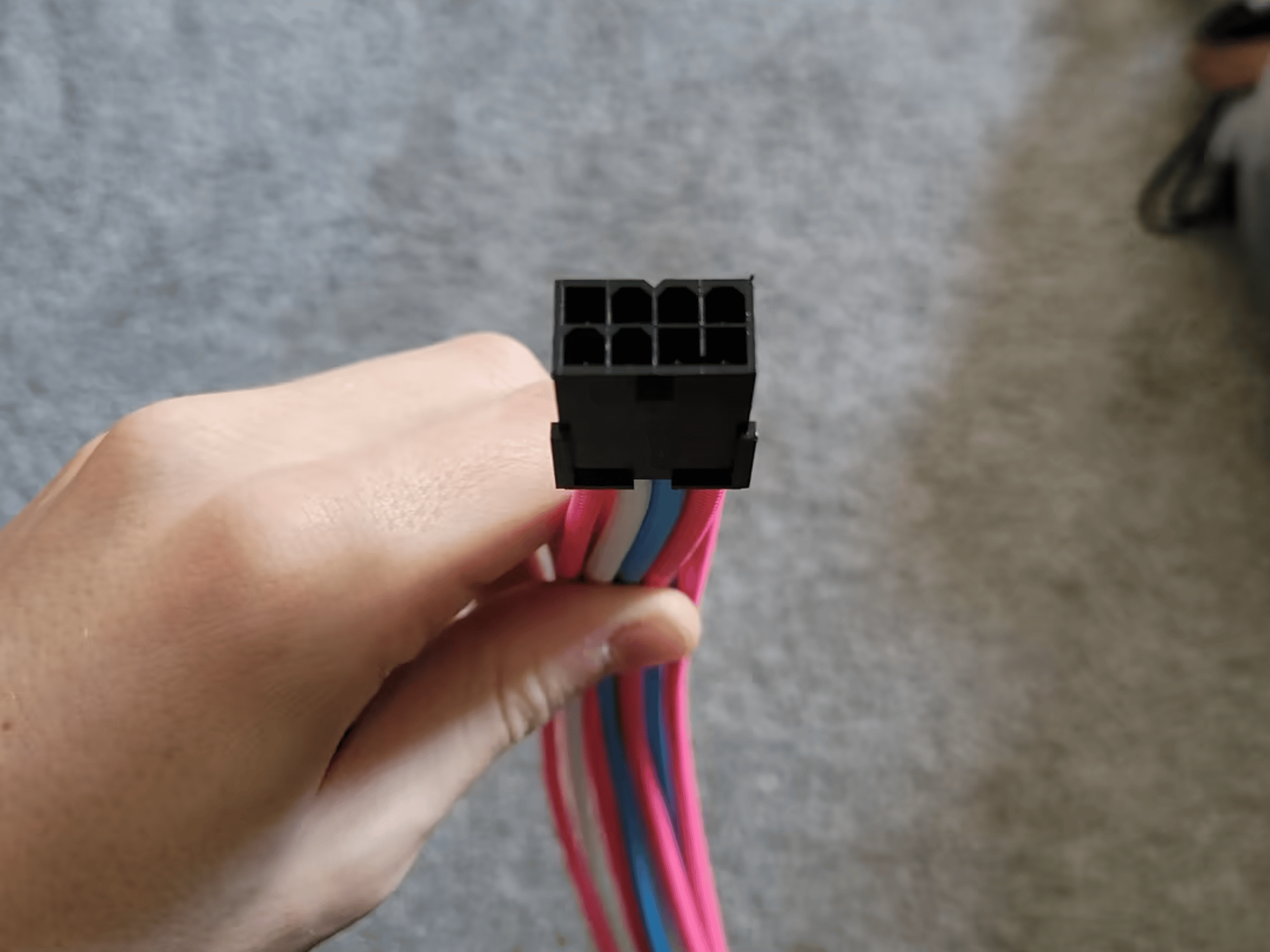 Sleeved 8 pin gpu cable