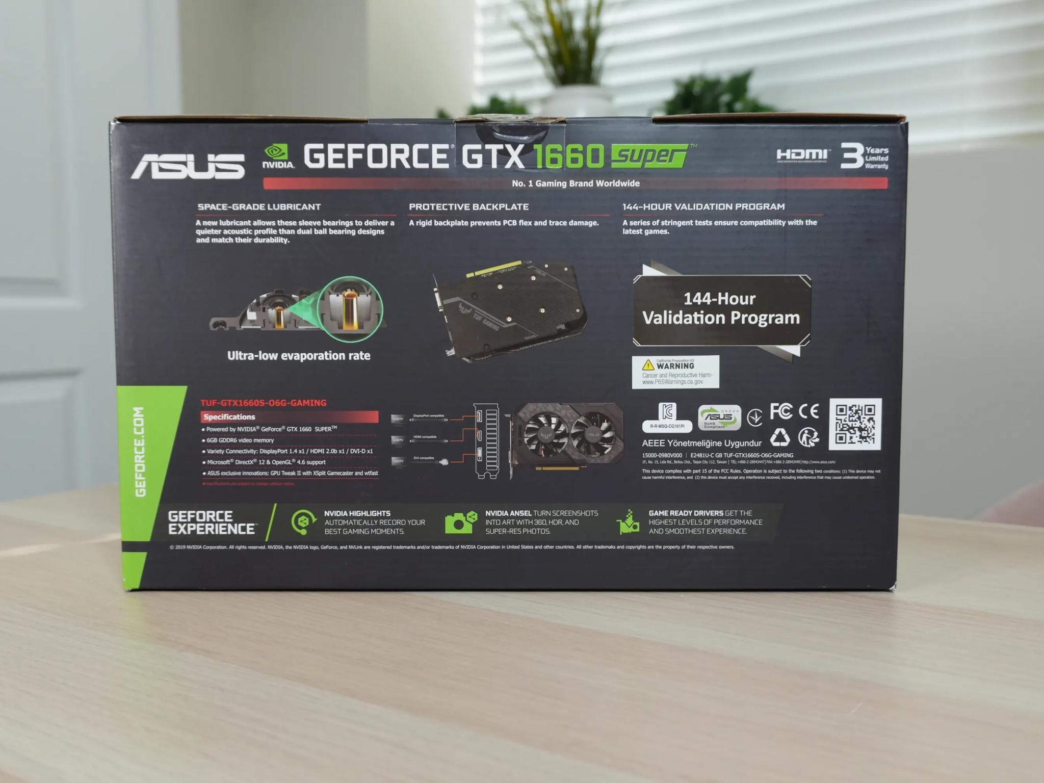 ASUS 1660 SUPER TUF