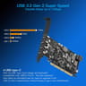 USB PCIe 4 USB Type-C Ports PCIe USB 3.1 (USB 3.2 Gen 2) with 10 Gbps Power Delivery Card