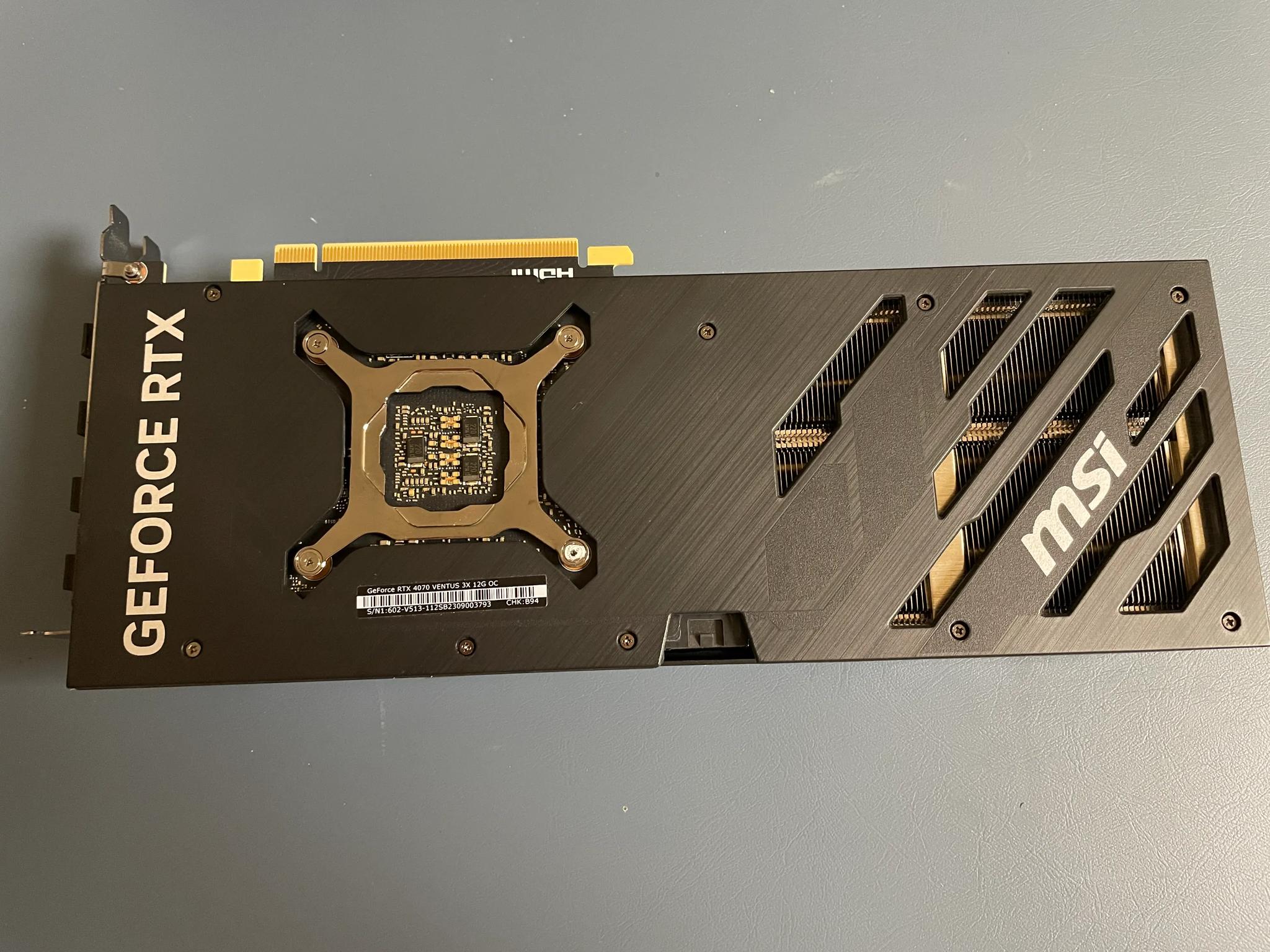 LIKE NEW! MSI RTX 4070 VENTUS 3X 12G OC